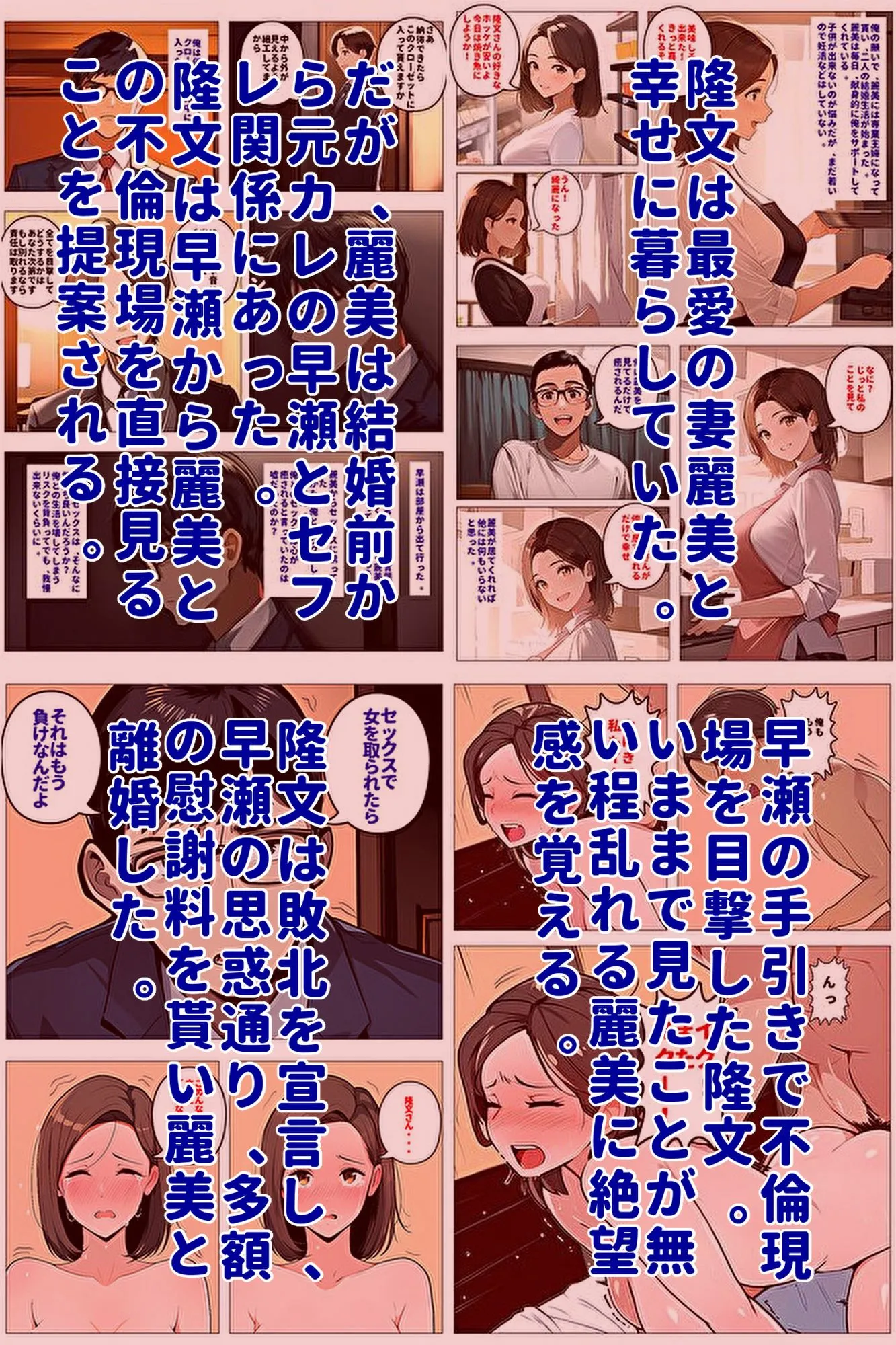 間男の提案に乗って不倫現場を目撃したら、最愛の妻が土下座してセックスのお願いをした。後編ルート1「寝取られビデオレター編」 - 1ページ