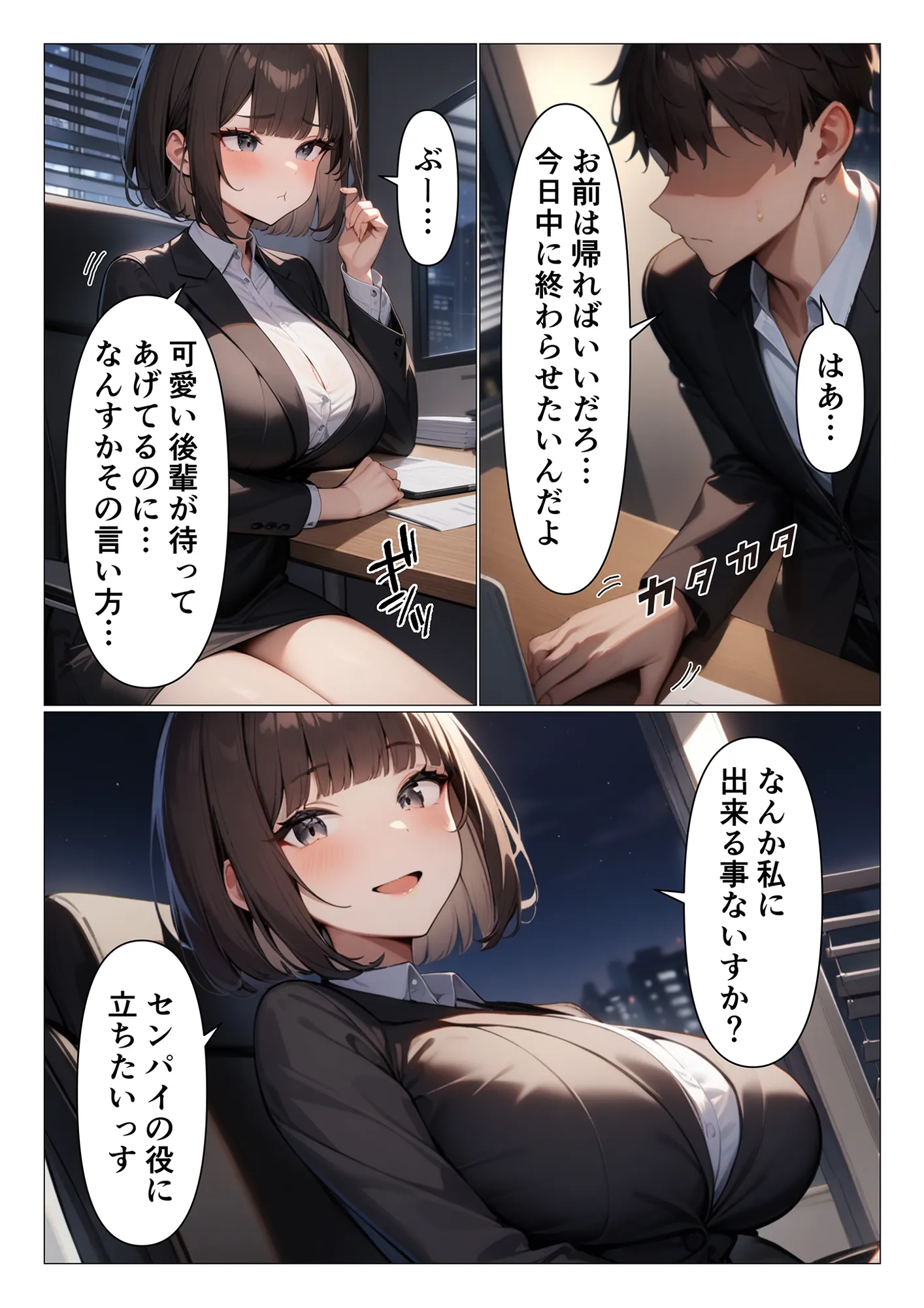 ウザいデカパイ部下はグイグイくるけど案外ウブい - 2ページ