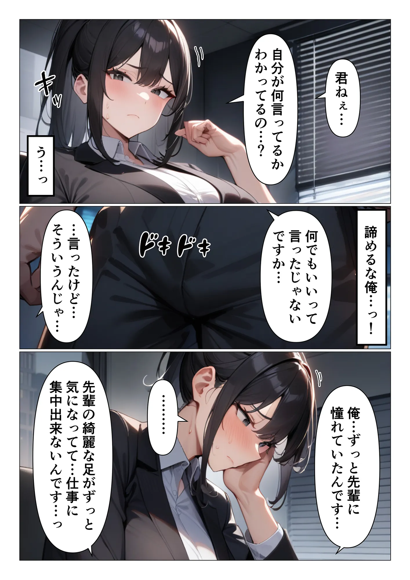 厳しいデカパイ上司はグイグイいったら案外チョロい - 4ページ