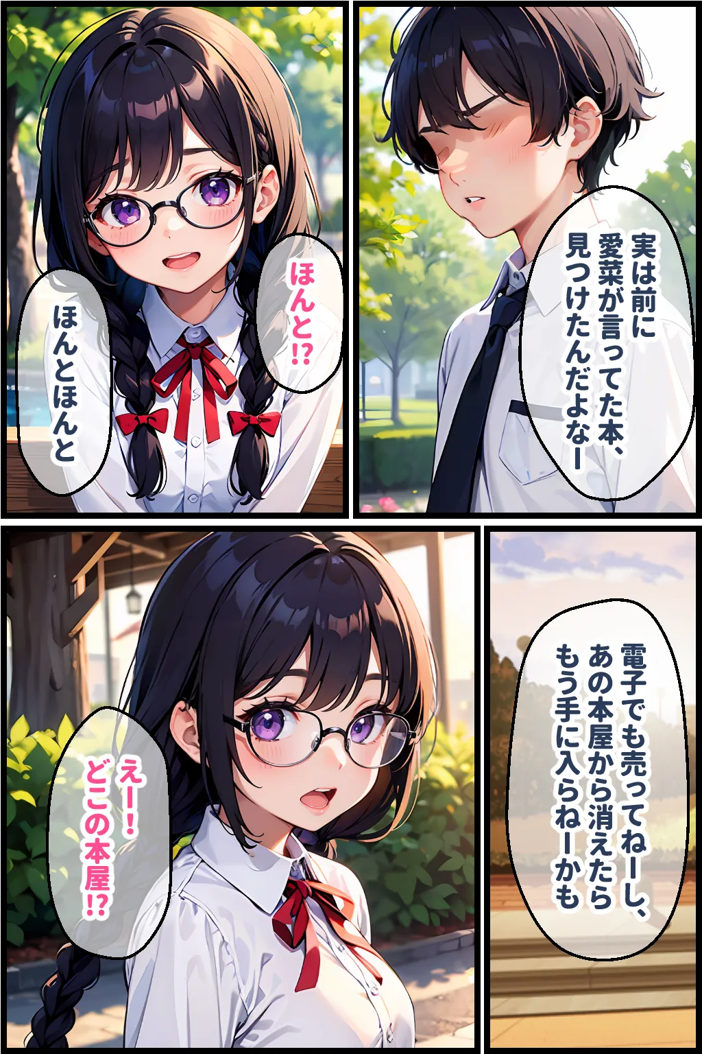 幼馴染みの地味娘と野外セックス - 4ページ