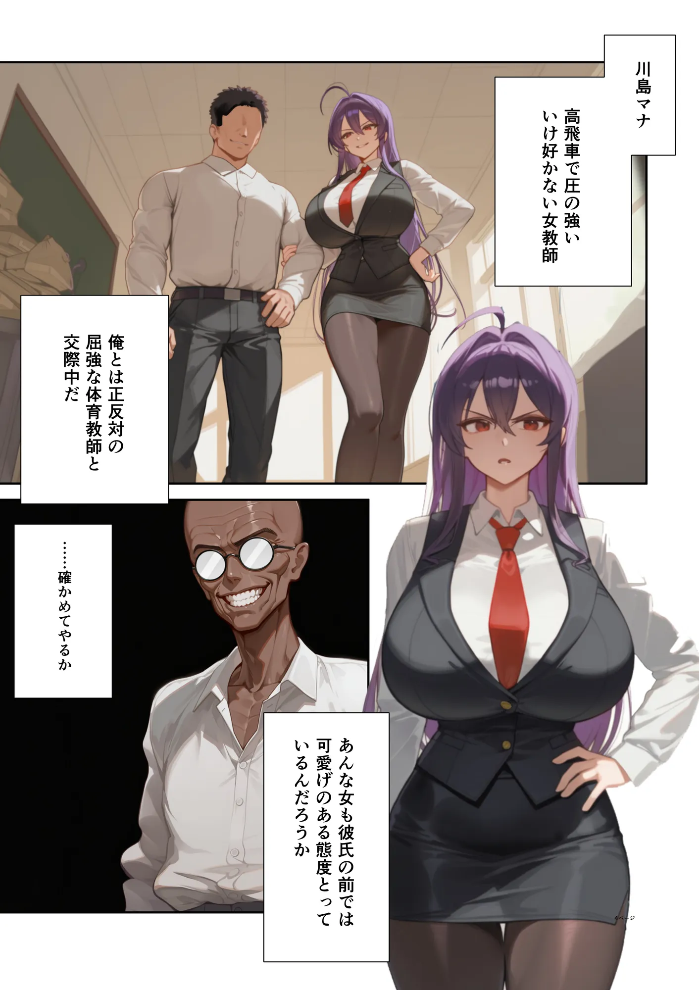 ムカつく女教師を強●妊娠！催◯リベンジ！＃2 - 4ページ