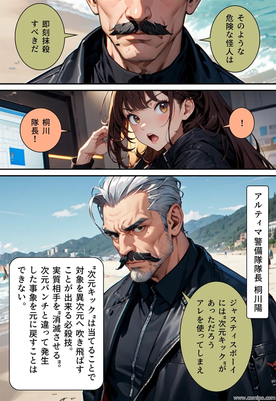 真・正義戦士ジャスティス・ボーイ 完全版 第6巻 「怪人・クラゲ〇僧とビキニ水着」 - 31ページ