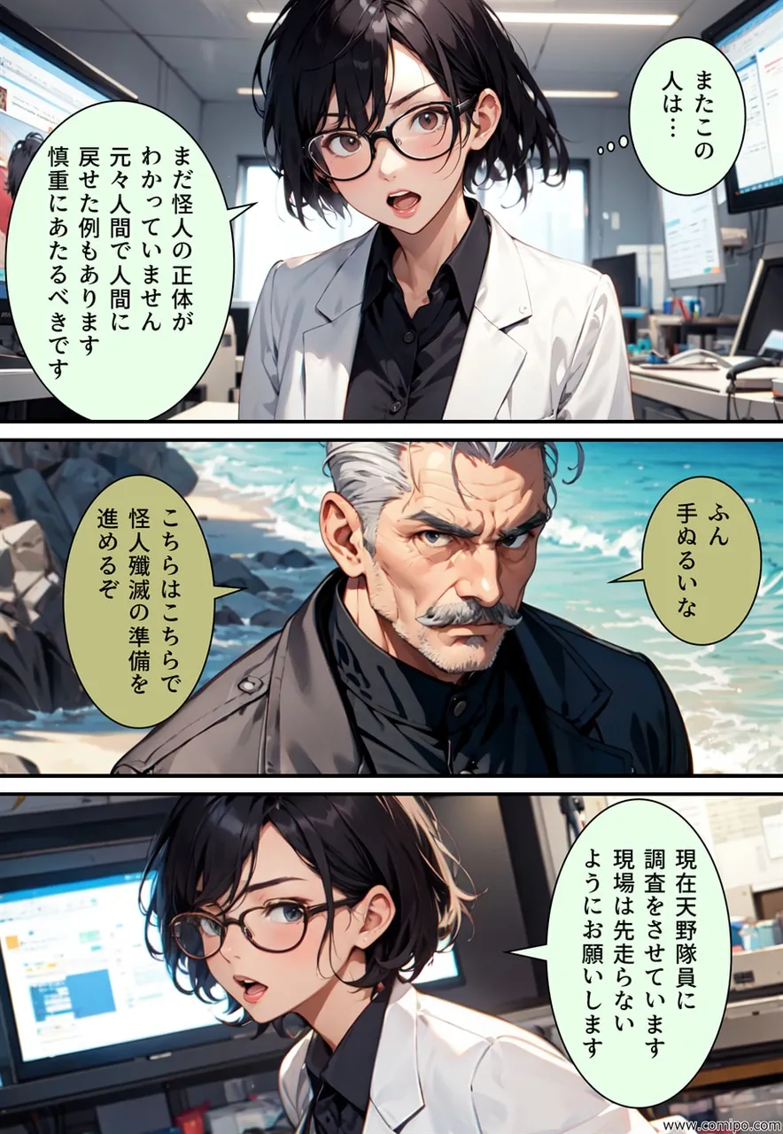 真・正義戦士ジャスティス・ボーイ 完全版 第6巻 「怪人・クラゲ〇僧とビキニ水着」 - 32ページ