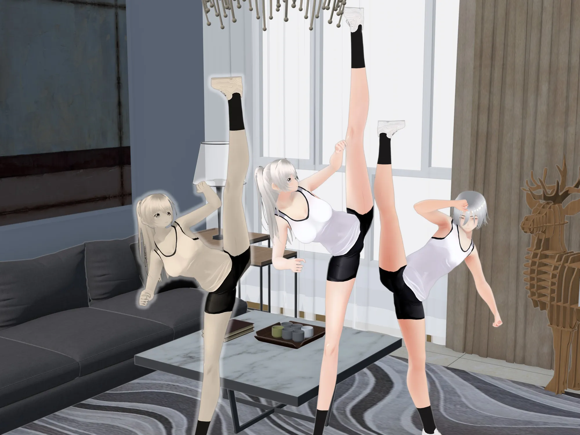 女子だけ成長 男子を追い抜く 成長音〜柔軟体操編〜 - 43ページ