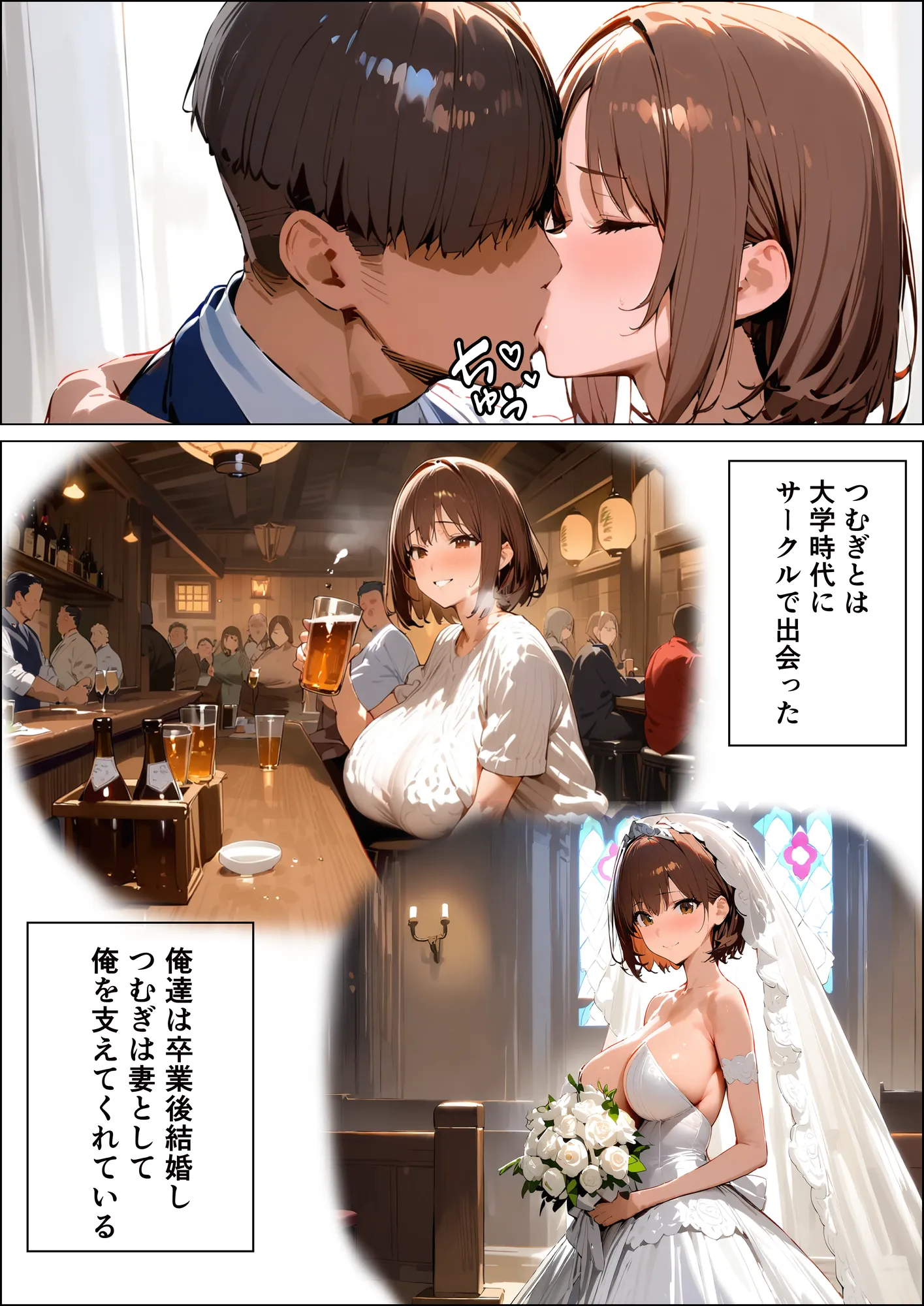 爆乳妻がアスリートのナンパDMで寝取られる話 - 3ページ