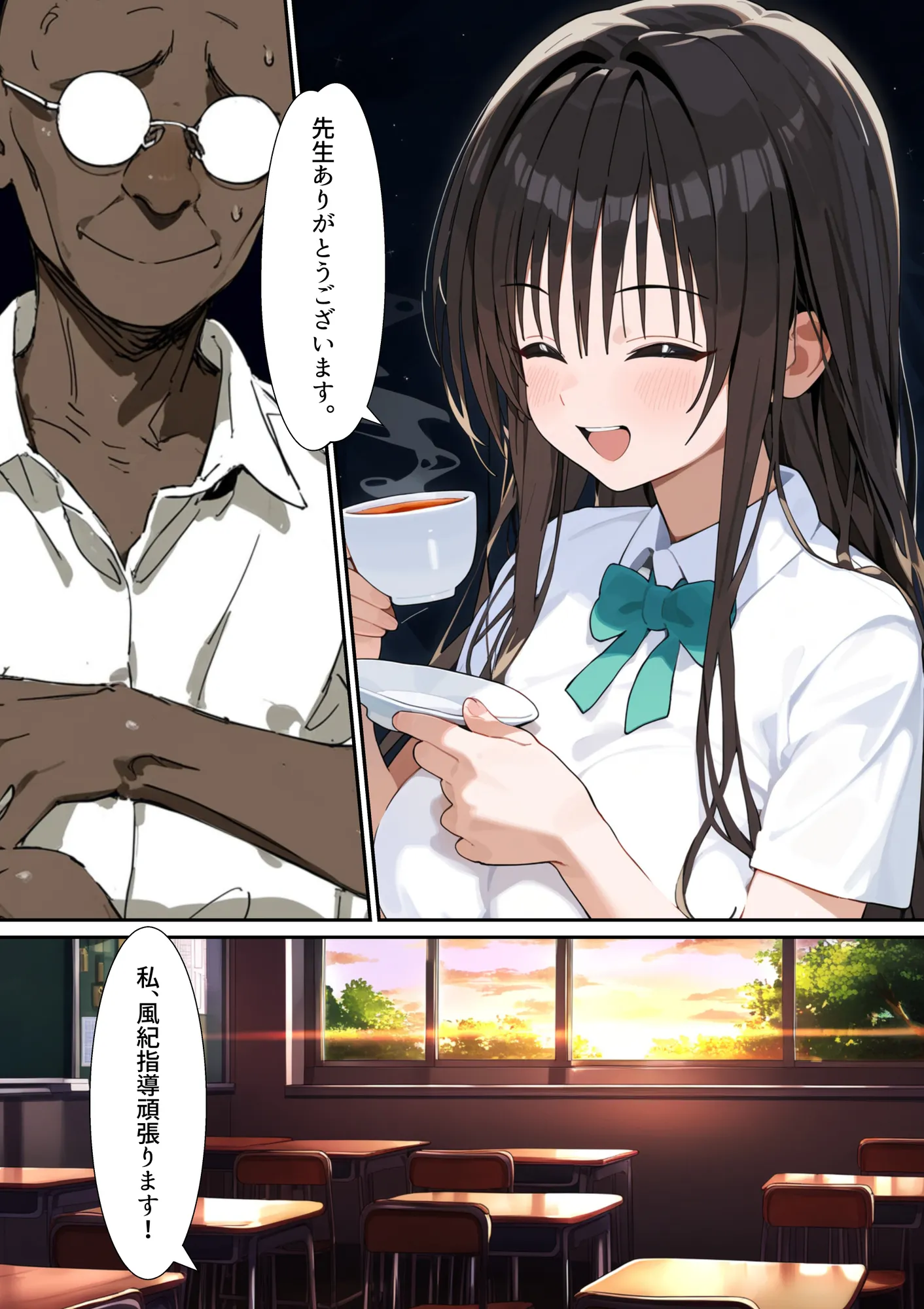 生真面目風紀委員を 催◯調教プライド崩壊古◯川ダム決壊むっつりスケベ教師の専属風紀指導 - 6ページ