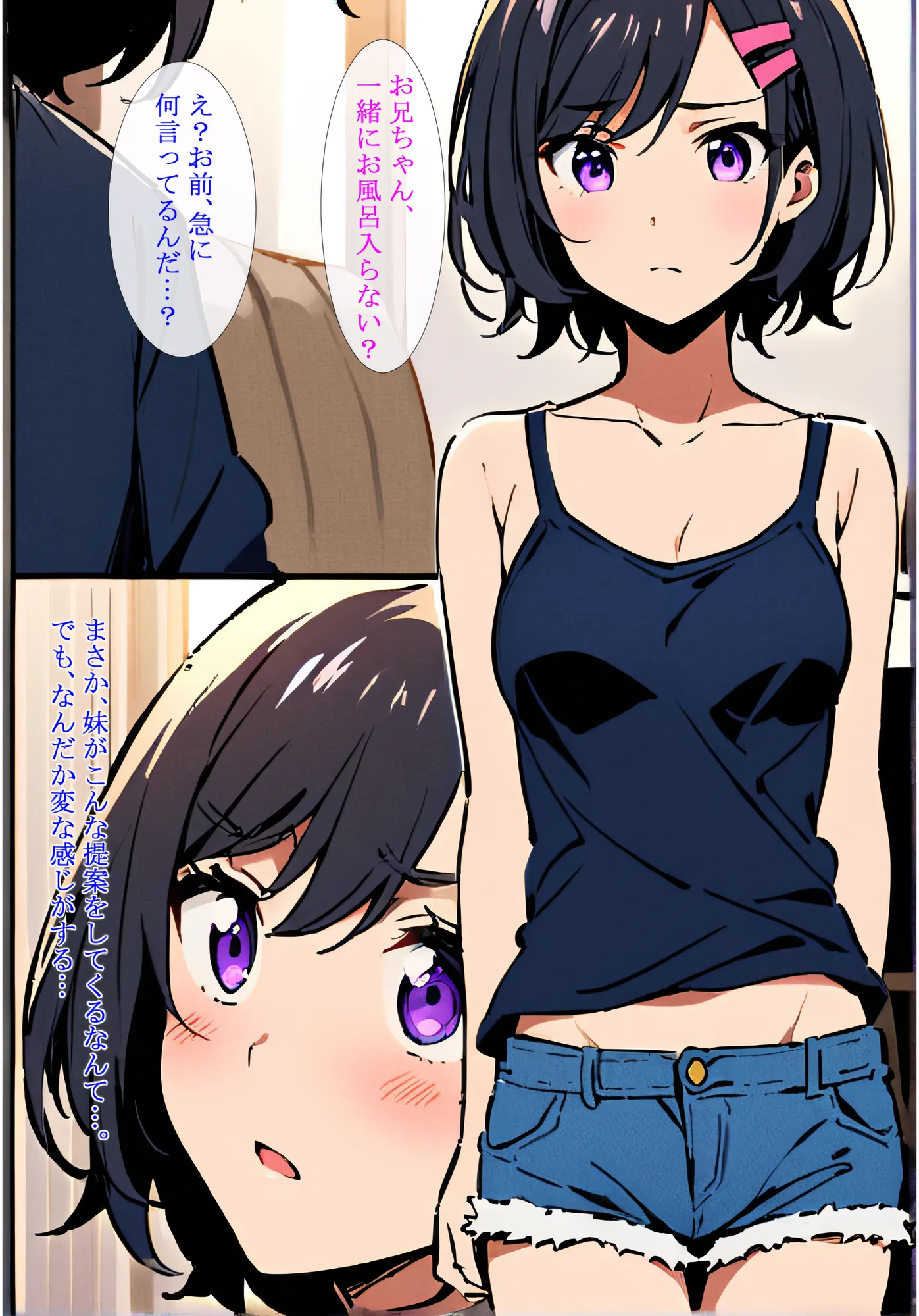 無防備な妹が恥じらいながらお風呂に誘ってきた！ - 3ページ