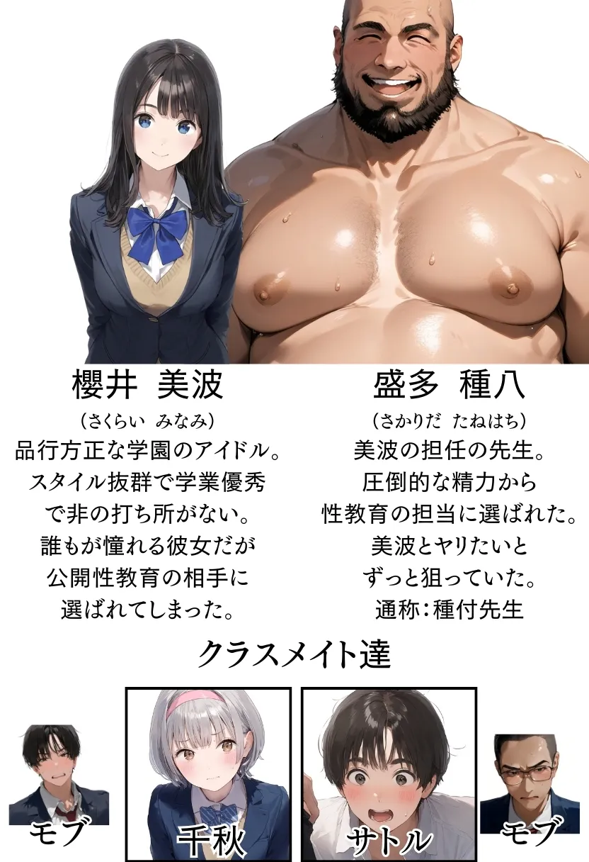 【熱血！種付け先生】少子化対策のため学園一の美少女が種付けおじさんに寝取られた件 - 23ページ