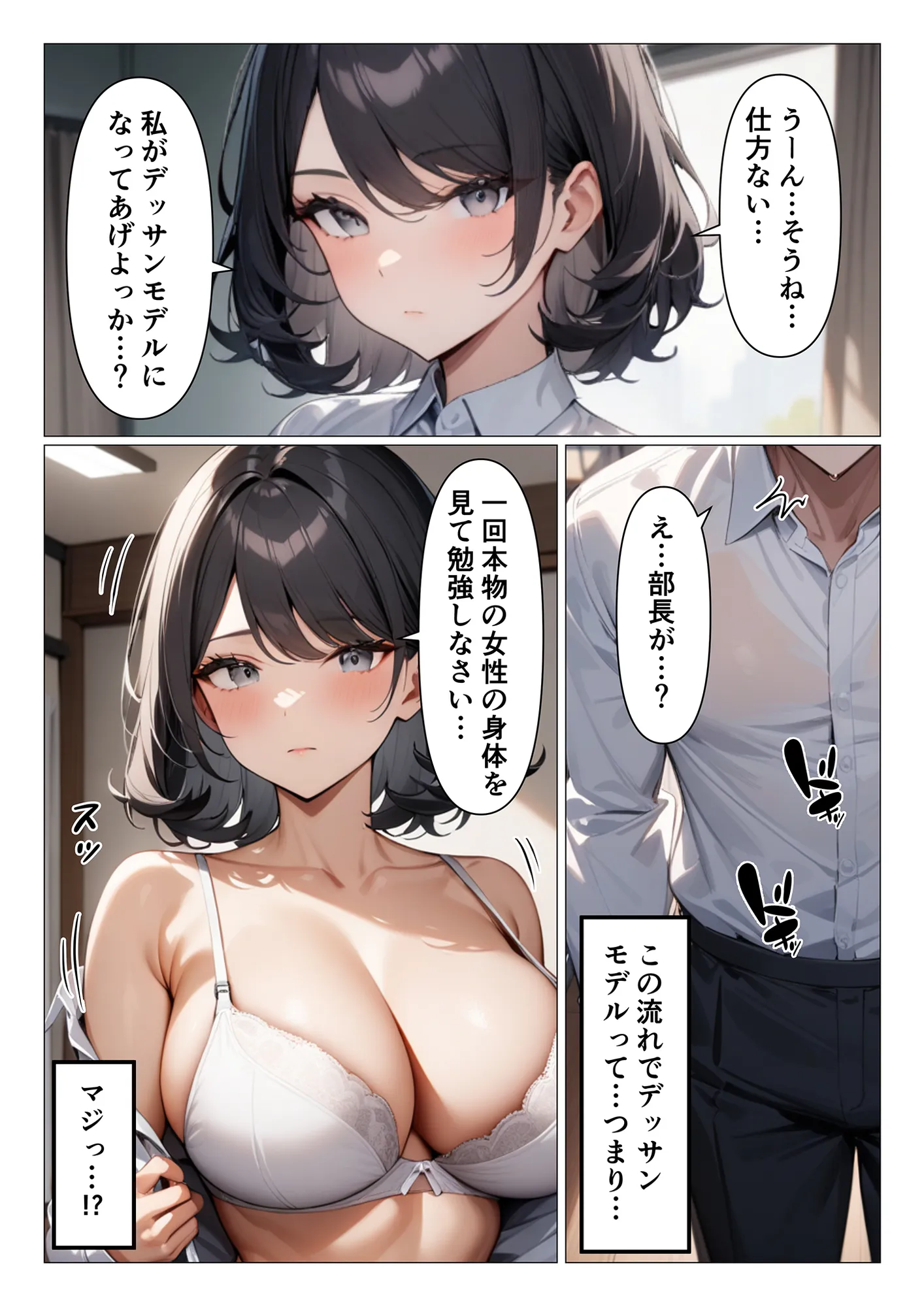 クールな美術部部長がヌードモデルになってくれるお話 - 4ページ