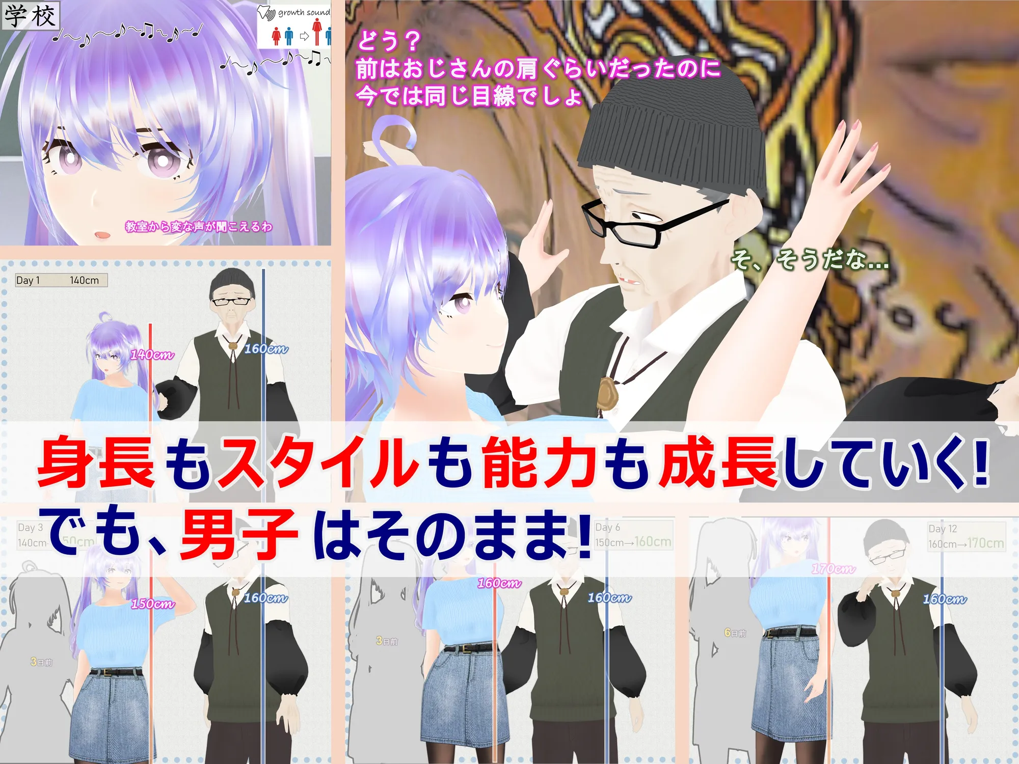 女子だけ成長 男子を追い抜く 成長音〜絵画館編〜 - 36ページ