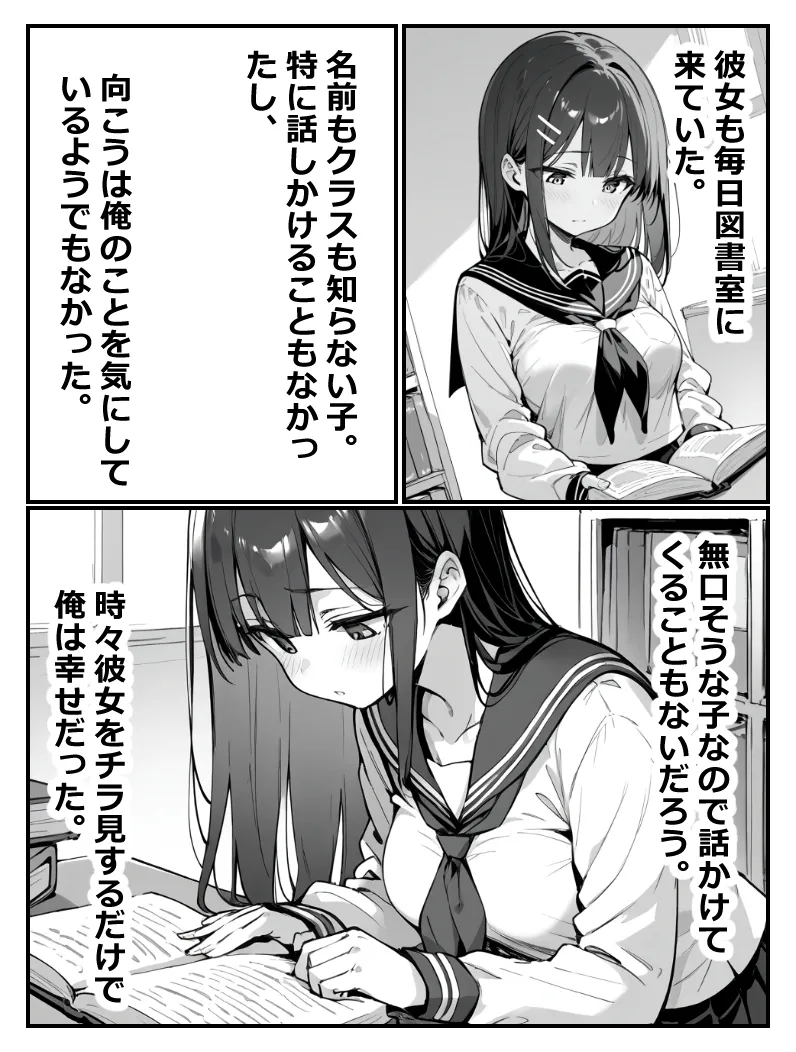 図書室にいた無口な女の子が実はえちえちだったので生ハメしても何も言わないから中出ししまくった話 - 8ページ