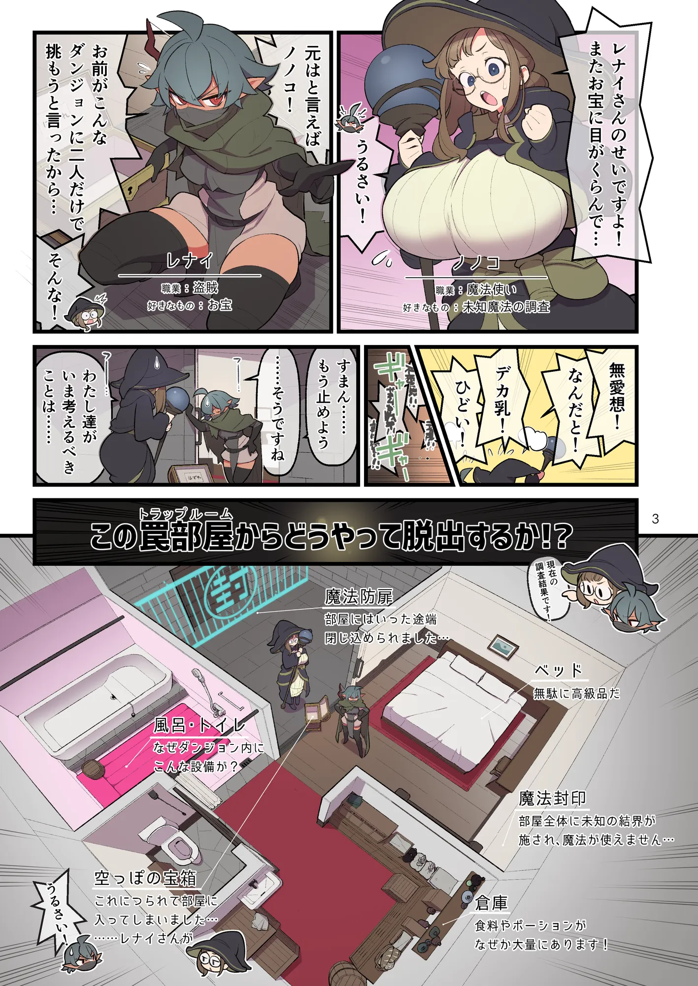 ふたなりトラップルーム - 3ページ