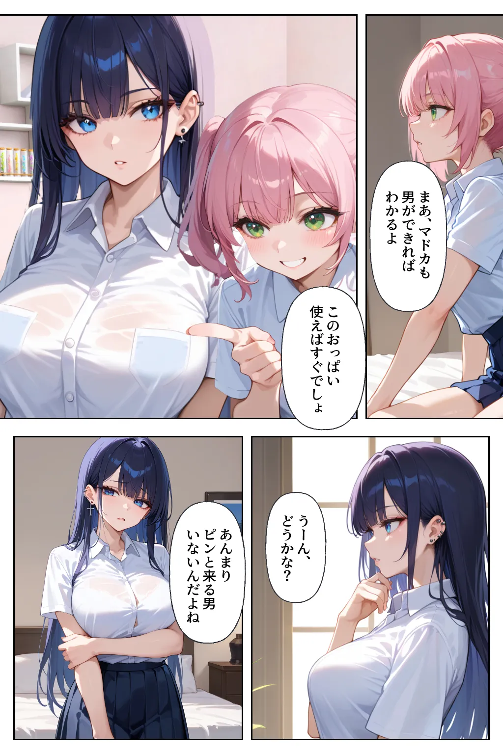 妹のギャル友にシコってる所を見られ下僕になる話 - 4ページ