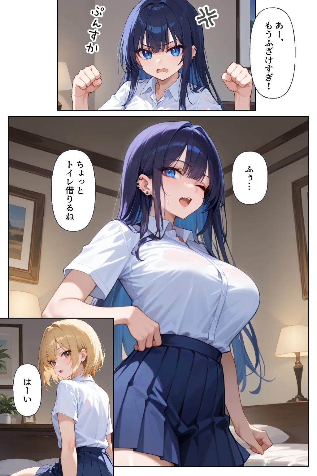 妹のギャル友にシコってる所を見られ下僕になる話 - 6ページ