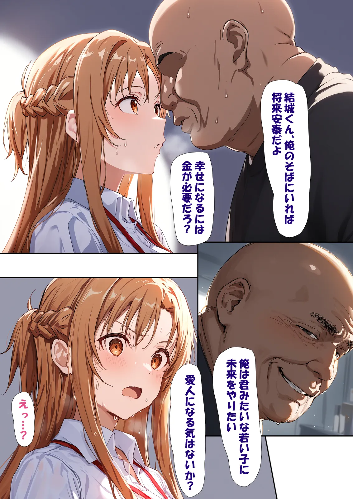 寝取られ堕ちるヒロイン SA〇 アスナ4 -借金で嫁を貸出す話2- - 8ページ