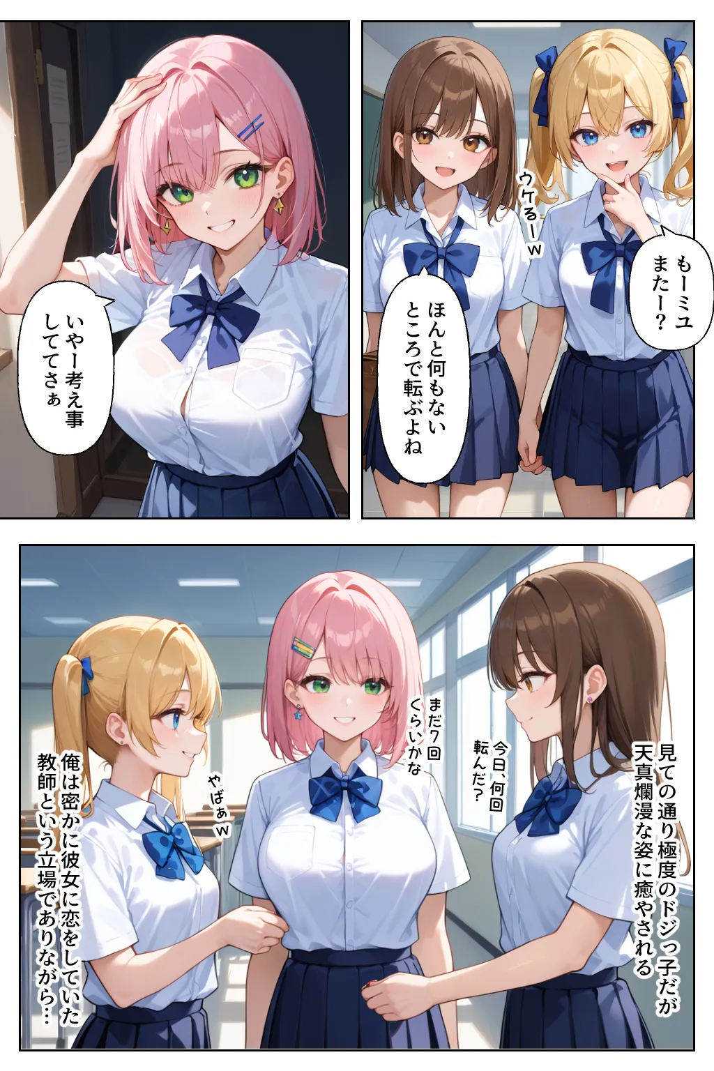 ラッキースケベから始まる超ドジっ子ギャルといちゃラブセックス - 3ページ