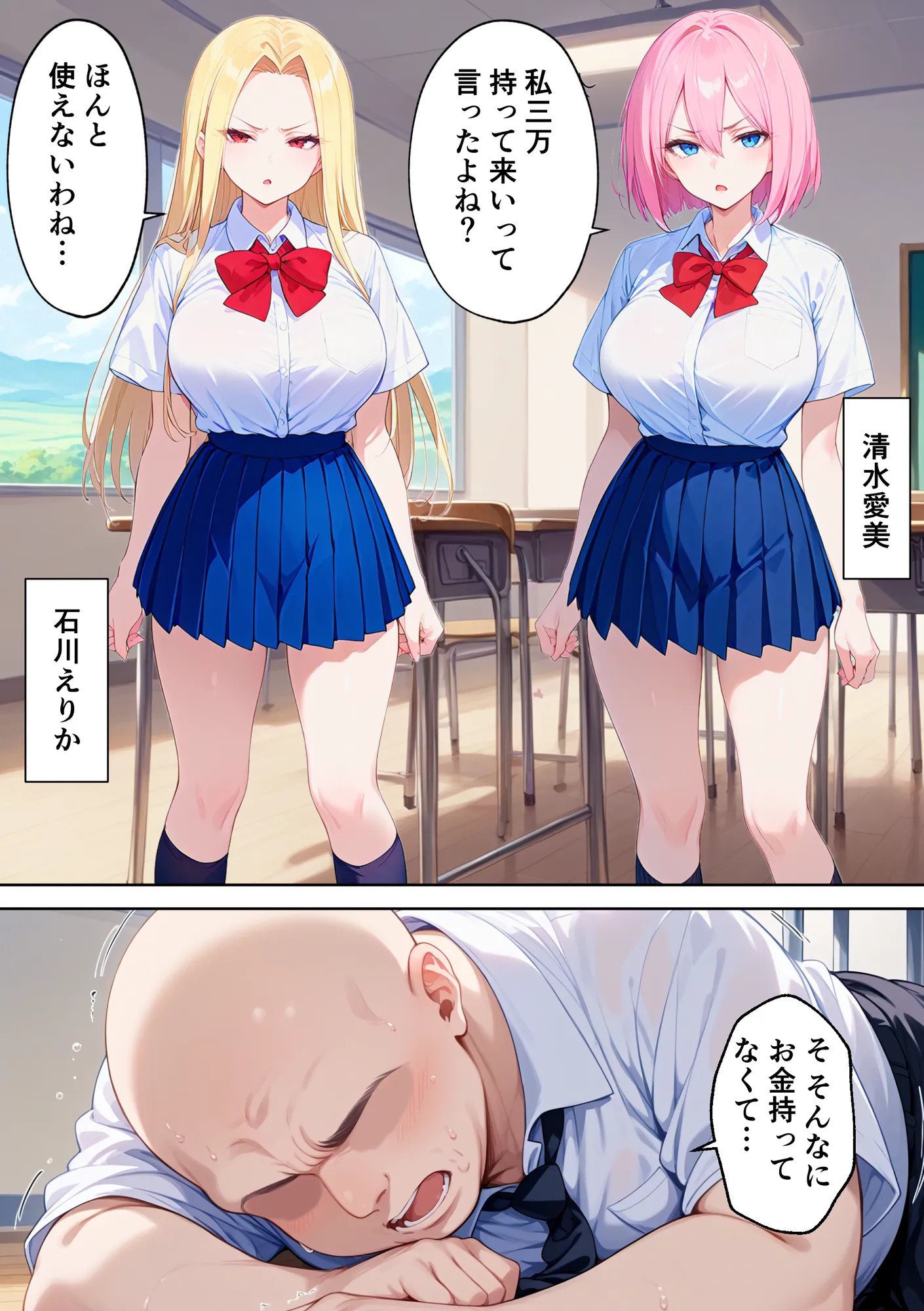 俺をいじめる性悪女たちに催●アプリで復讐してハーレムを作る話 - 2ページ