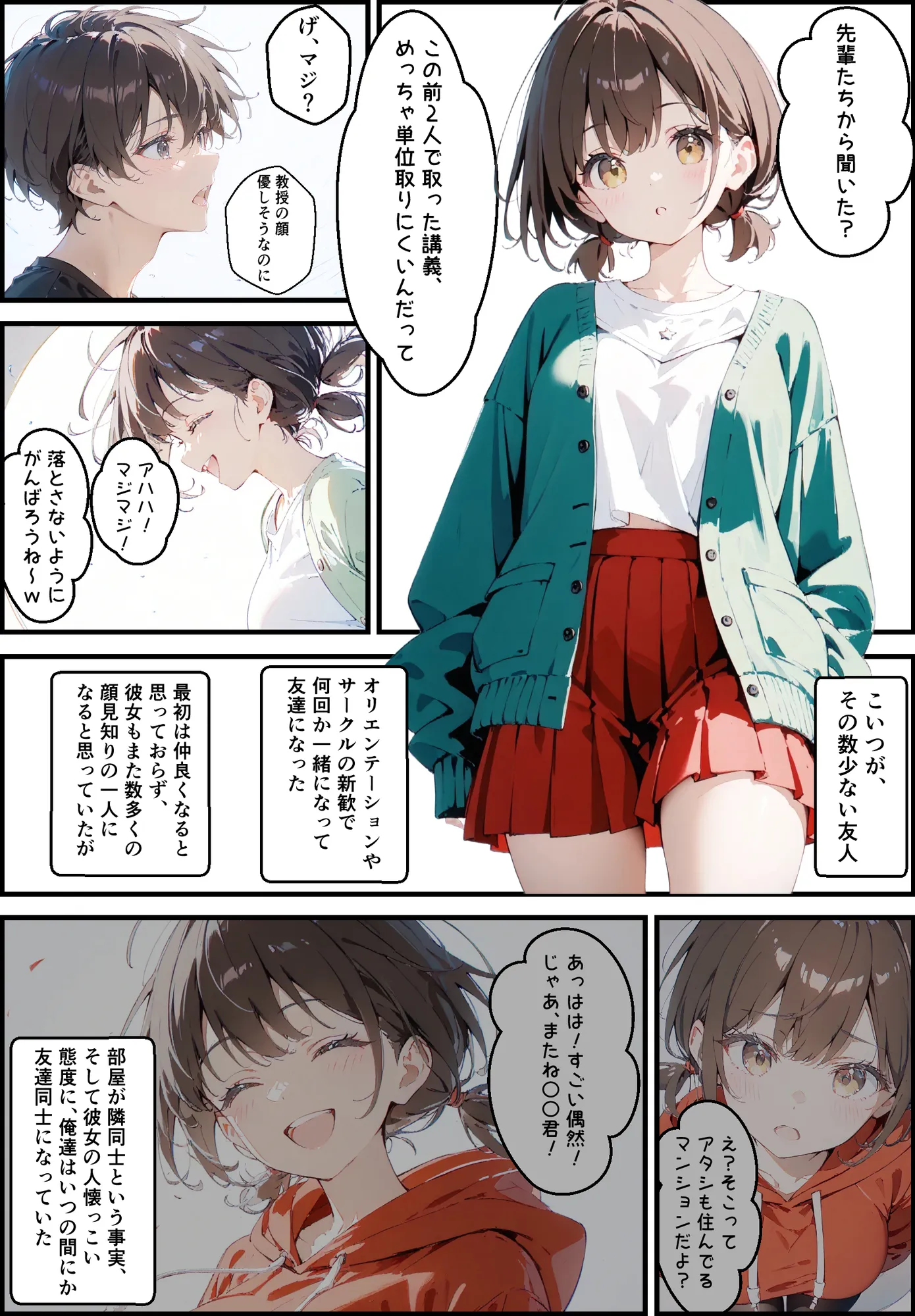 隣に住んでる大学の同期と甘々初えっち - 2ページ