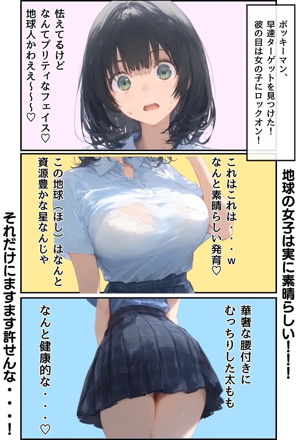 とんでも!ボッキーマン。〜彼氏の前で彼女を寝取ってボッキー!の巻〜 - 8ページ