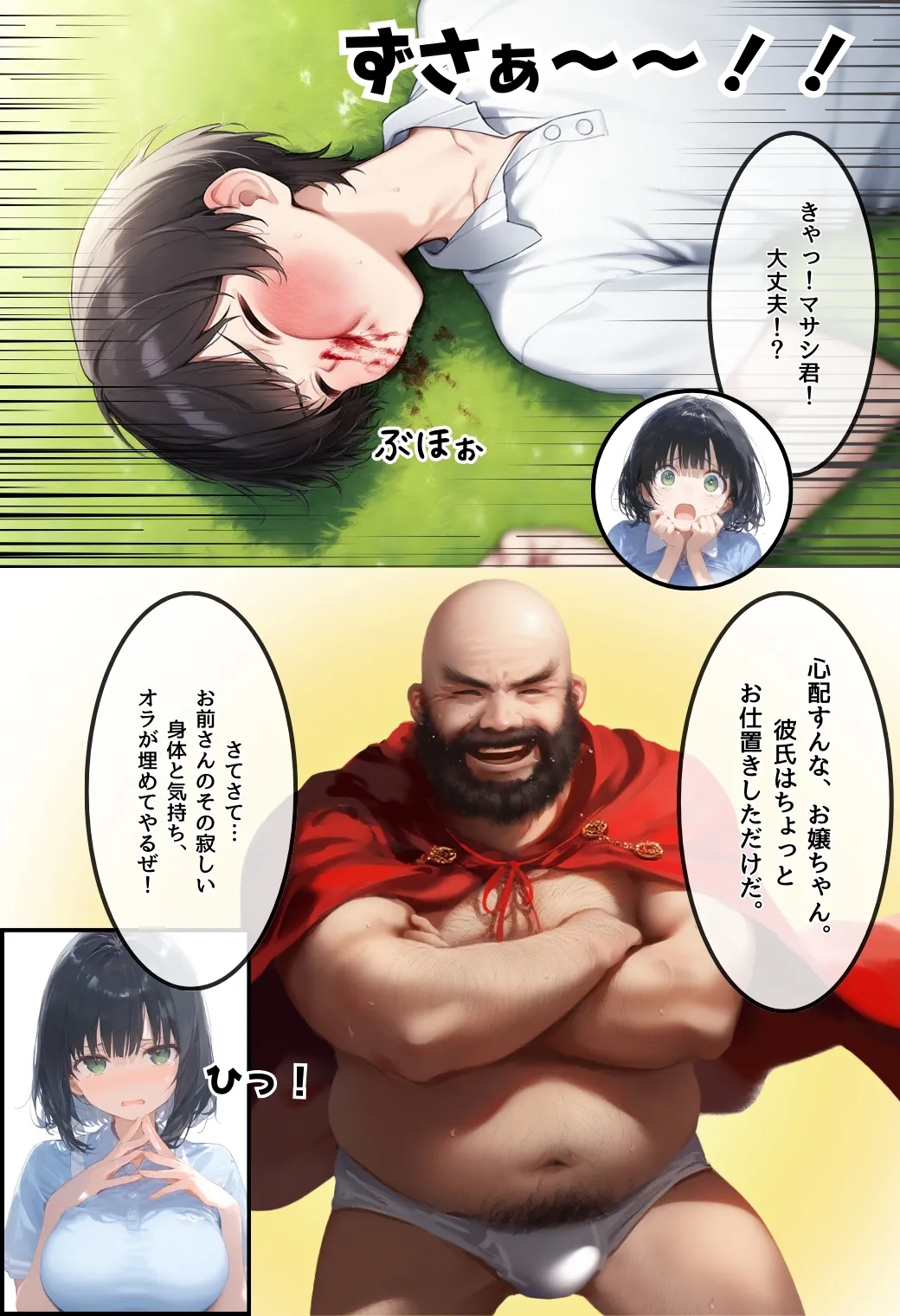 とんでも!ボッキーマン。〜彼氏の前で彼女を寝取ってボッキー!の巻〜 - 11ページ