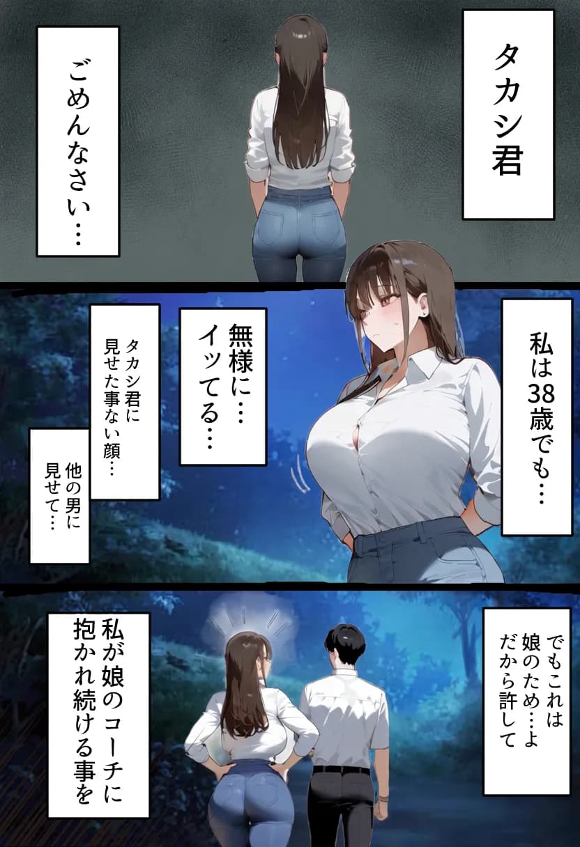 元陸上ママ（38）娘庇い糞コーチから乳首調教！お母さんは母乳飲まれ孕みsex漬けに。娘も甥に中出しされてた話【寝取られ駅伝3母娘駅伝後編】 - 11ページ