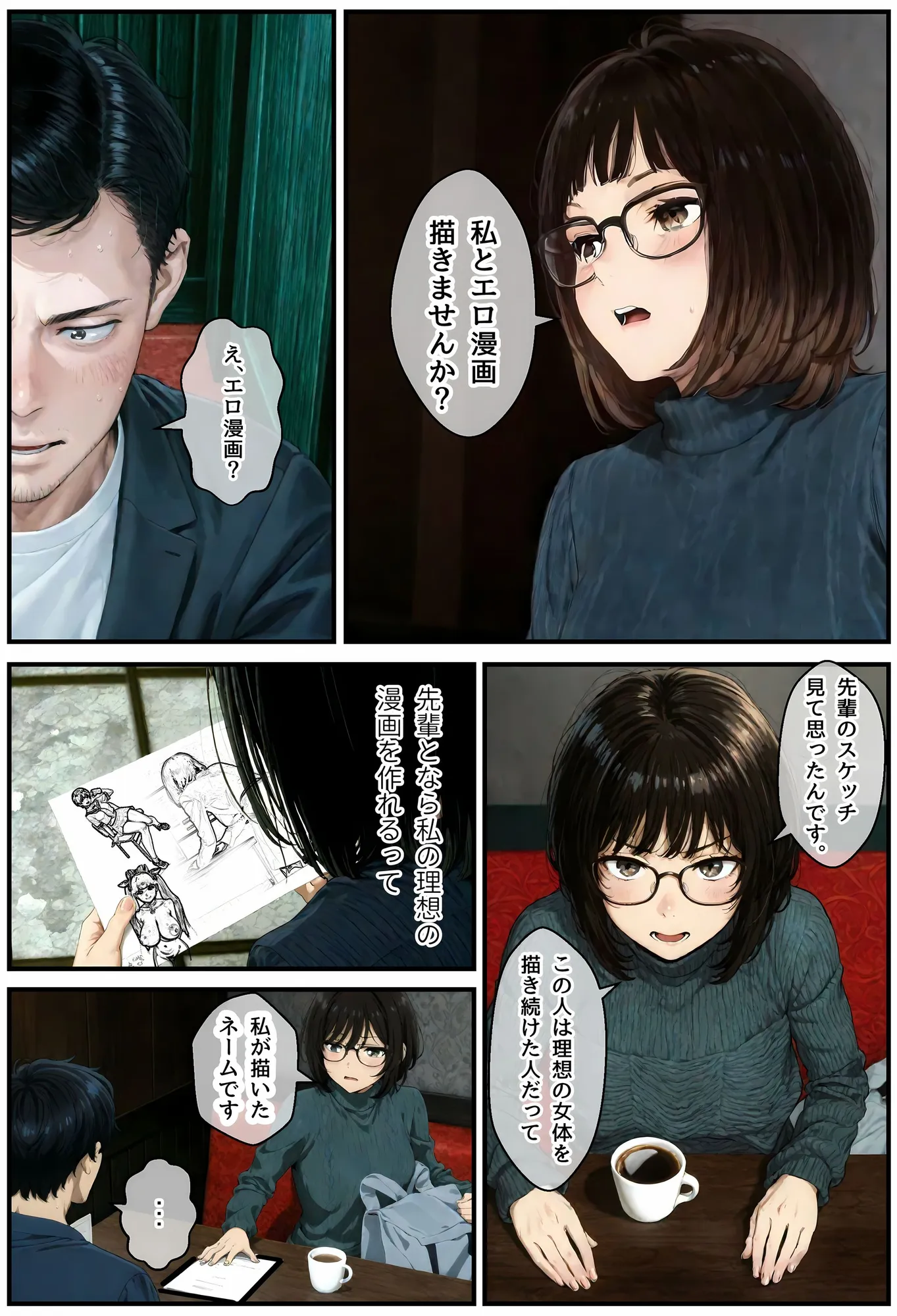 地味でオタクな後輩とエロ漫画を作ることになったんだが - 8ページ