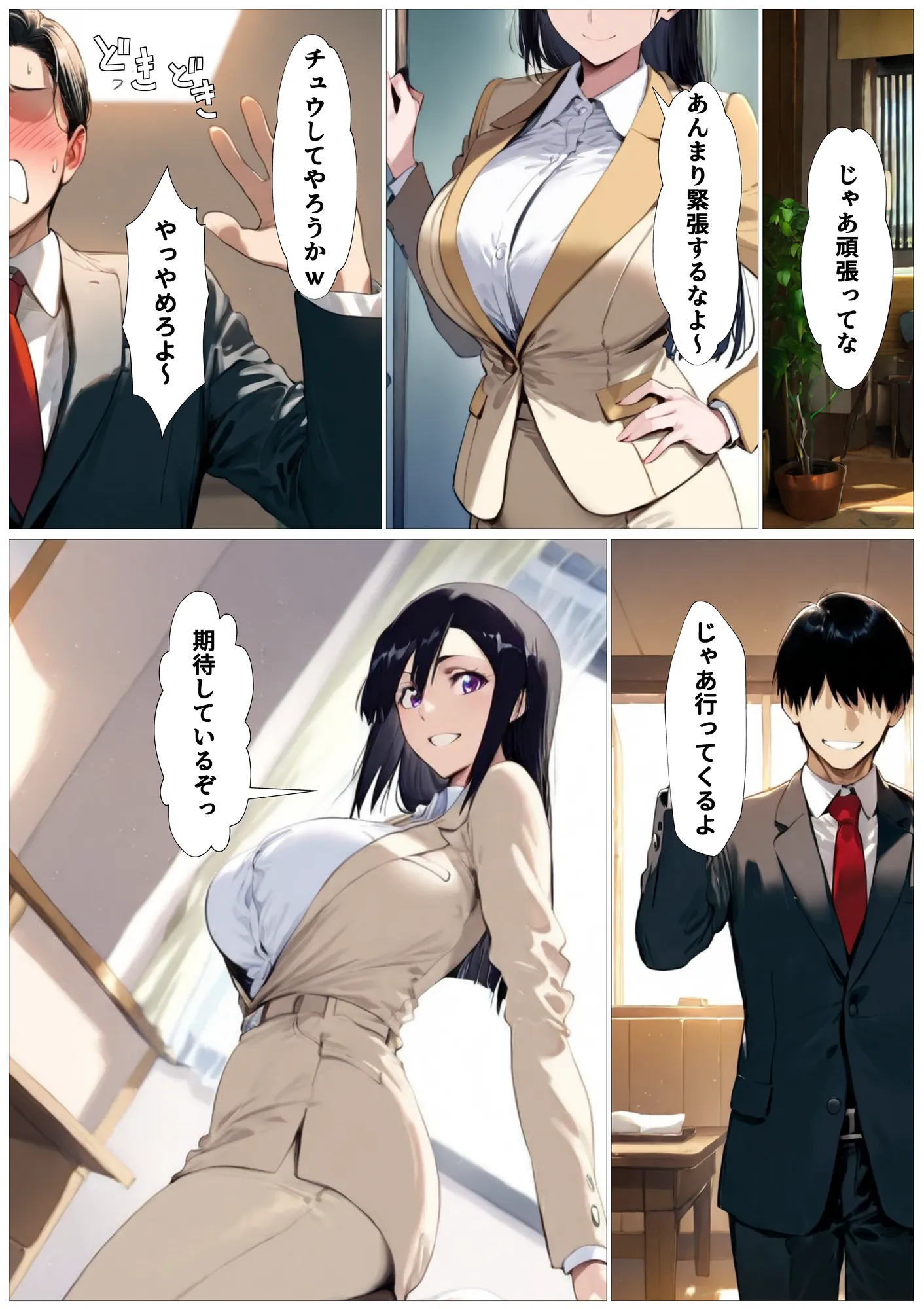 バリキャリの母さんが禁煙のためにオレのち〇ぽを咥える - 1ページ