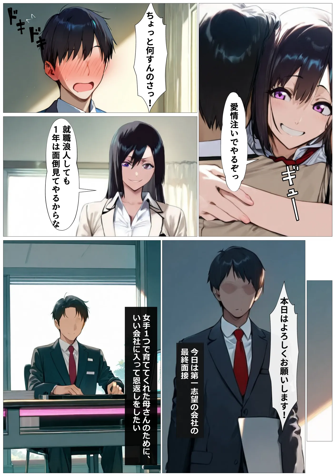 バリキャリの母さんが禁煙のためにオレのち〇ぽを咥える - 2ページ