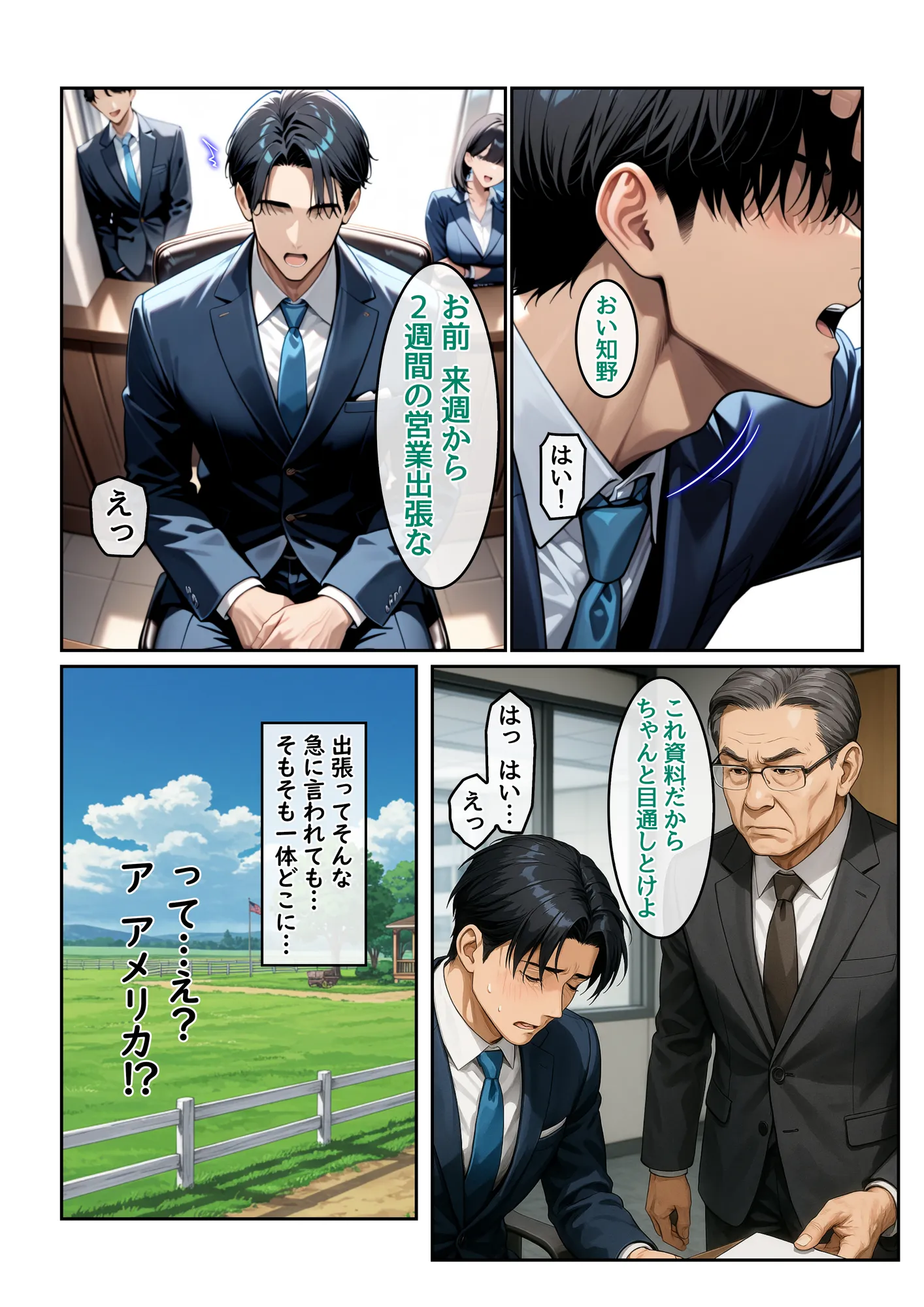 ホームステイ先の爆乳ブロンド美女に雌牛コスで誘惑されてイチャラブ種付け生活1 - 3ページ