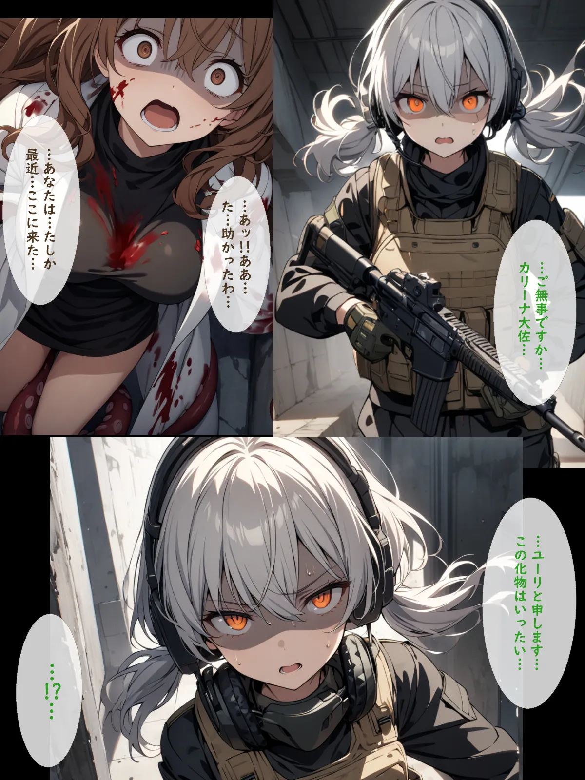 武装少女が触手に襲われたりふたなりになったりする話 - 17ページ