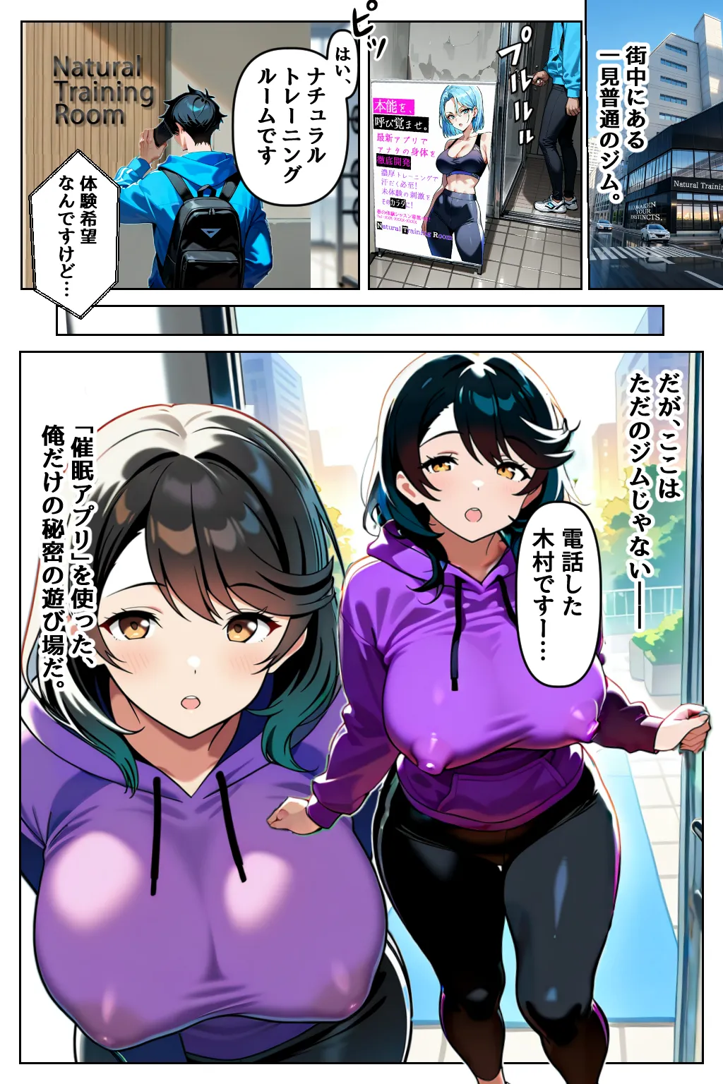 催○セクササイズジム〜セックスレス12年の欲求不満子持ち人妻（38）、本能開発で寝取られる〜 - 1ページ