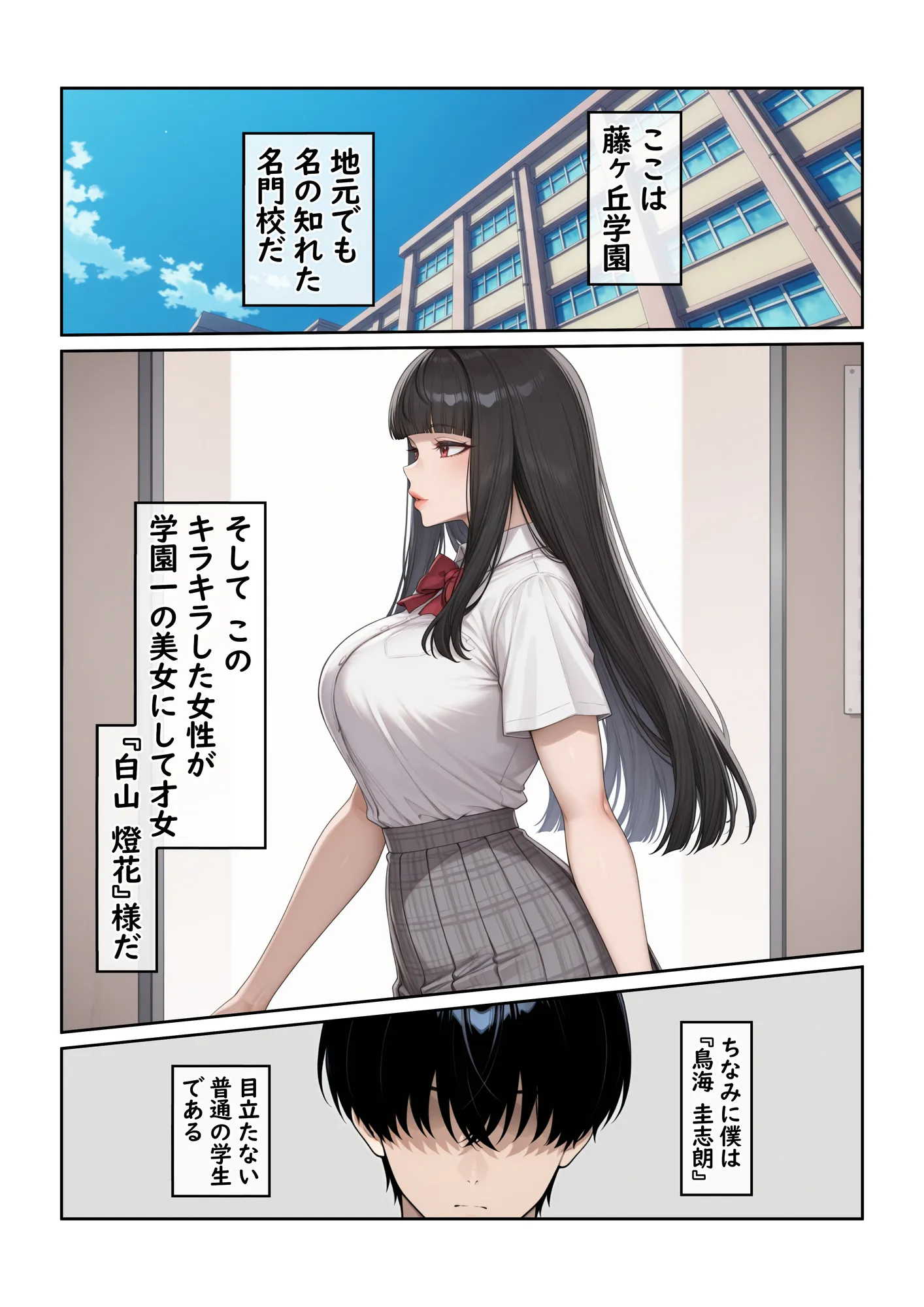 地味な執事の僕が学園一の美女とイチャラブ種付け性活 - 1ページ