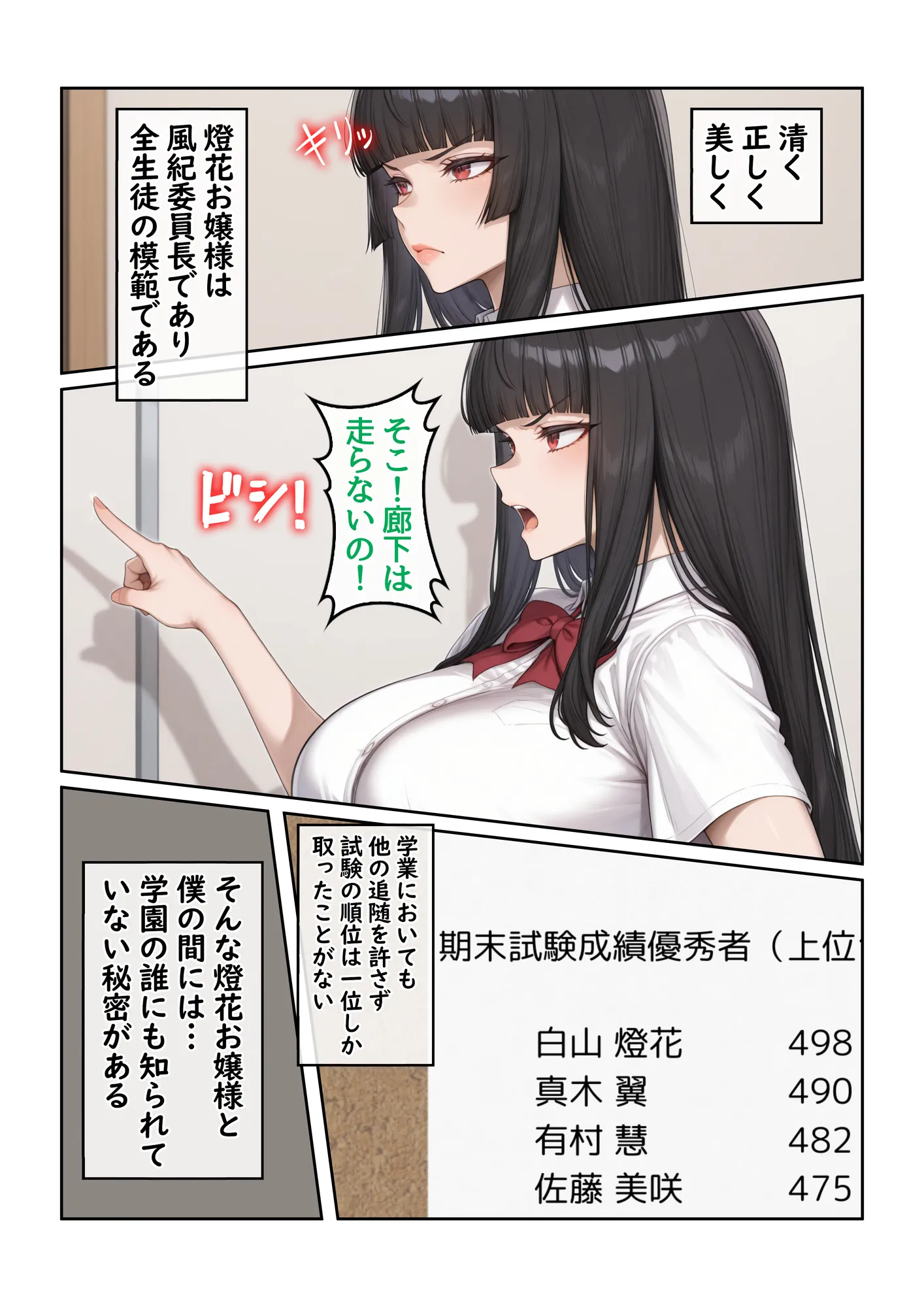 地味な執事の僕が学園一の美女とイチャラブ種付け性活 - 2ページ