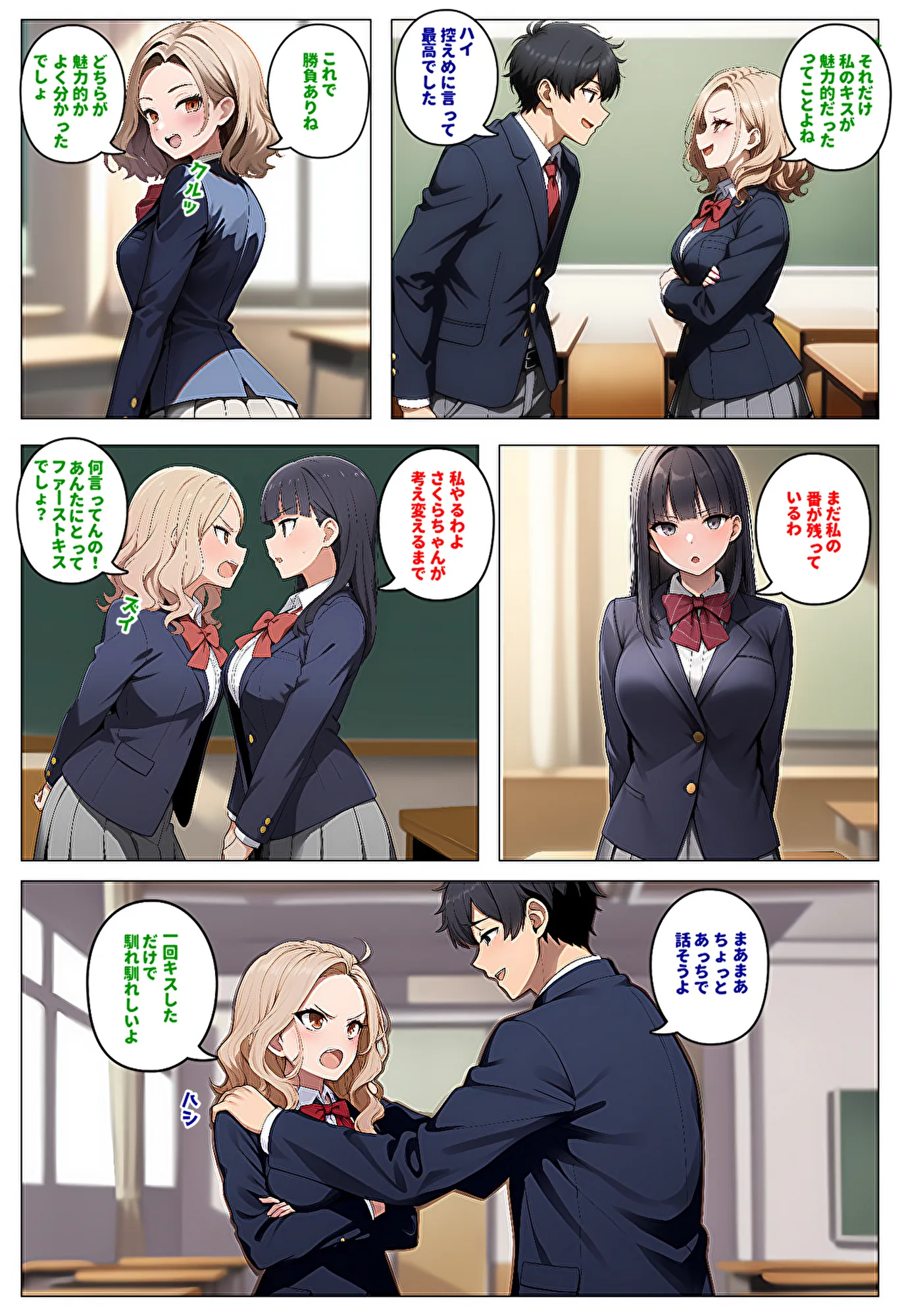 委員長とギャルがセックス勝負を始めたんだが俺が審判をする事になった話 - 5ページ