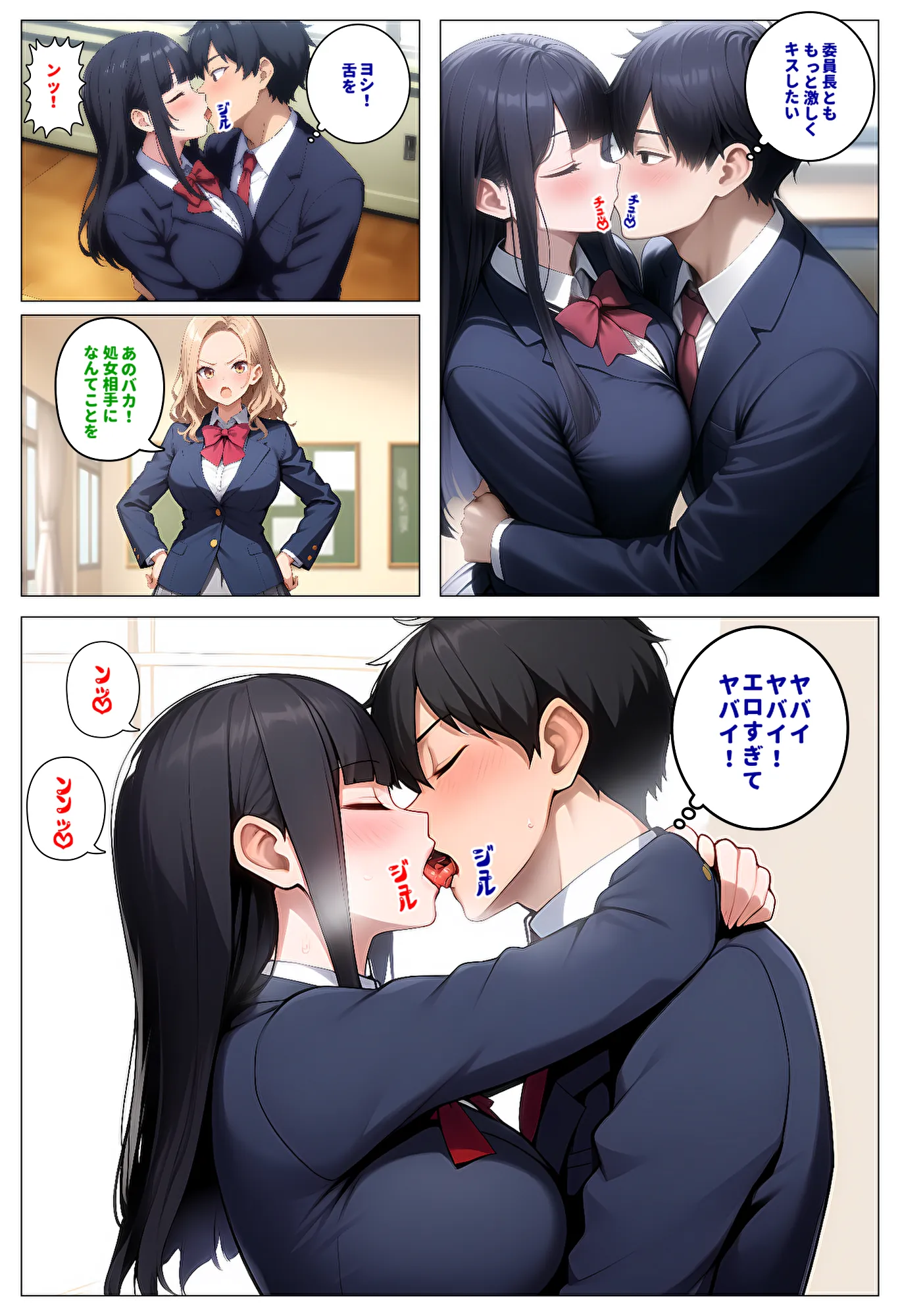 委員長とギャルがセックス勝負を始めたんだが俺が審判をする事になった話 - 9ページ