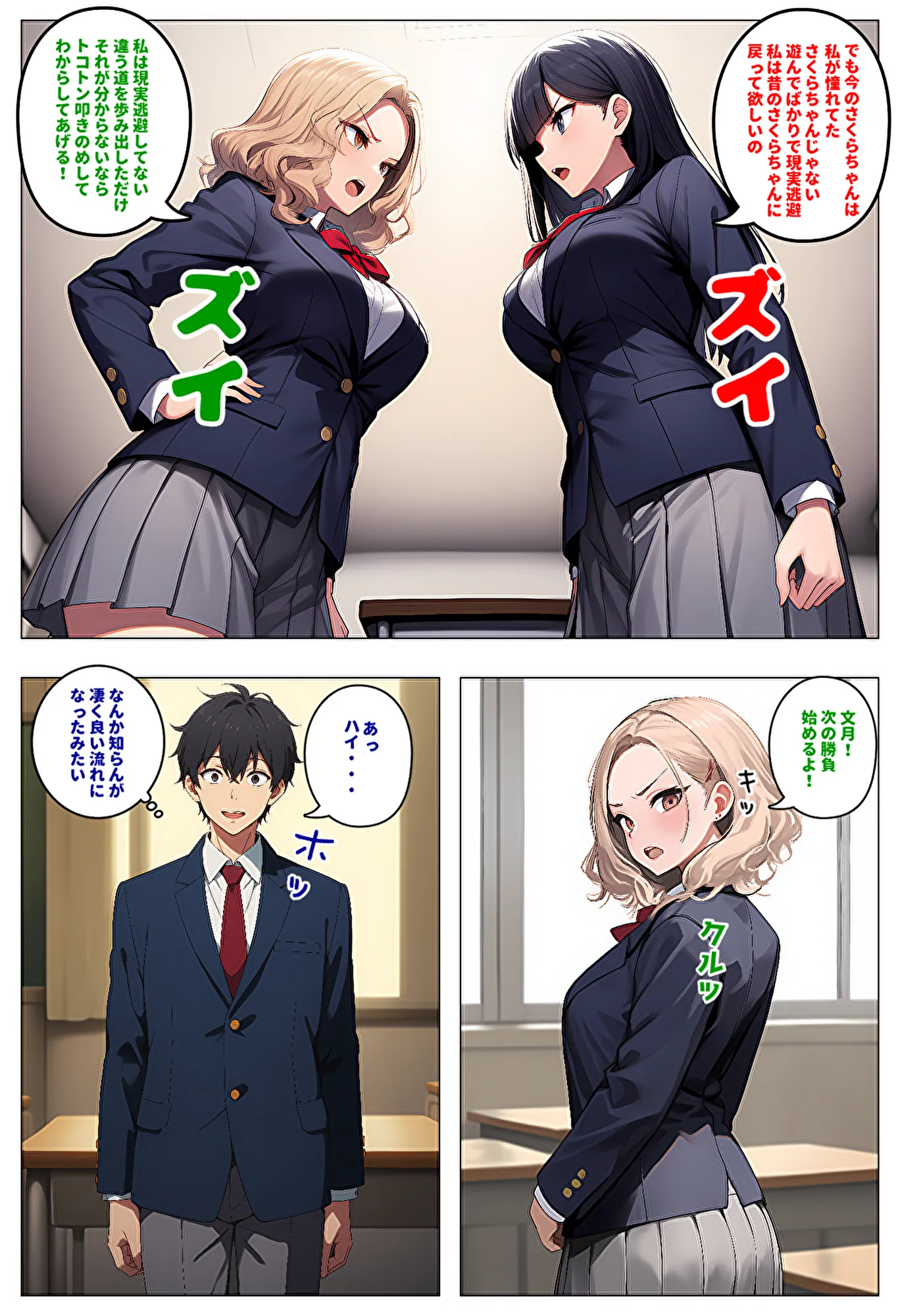 委員長とギャルがセックス勝負を始めたんだが俺が審判をする事になった話 - 17ページ