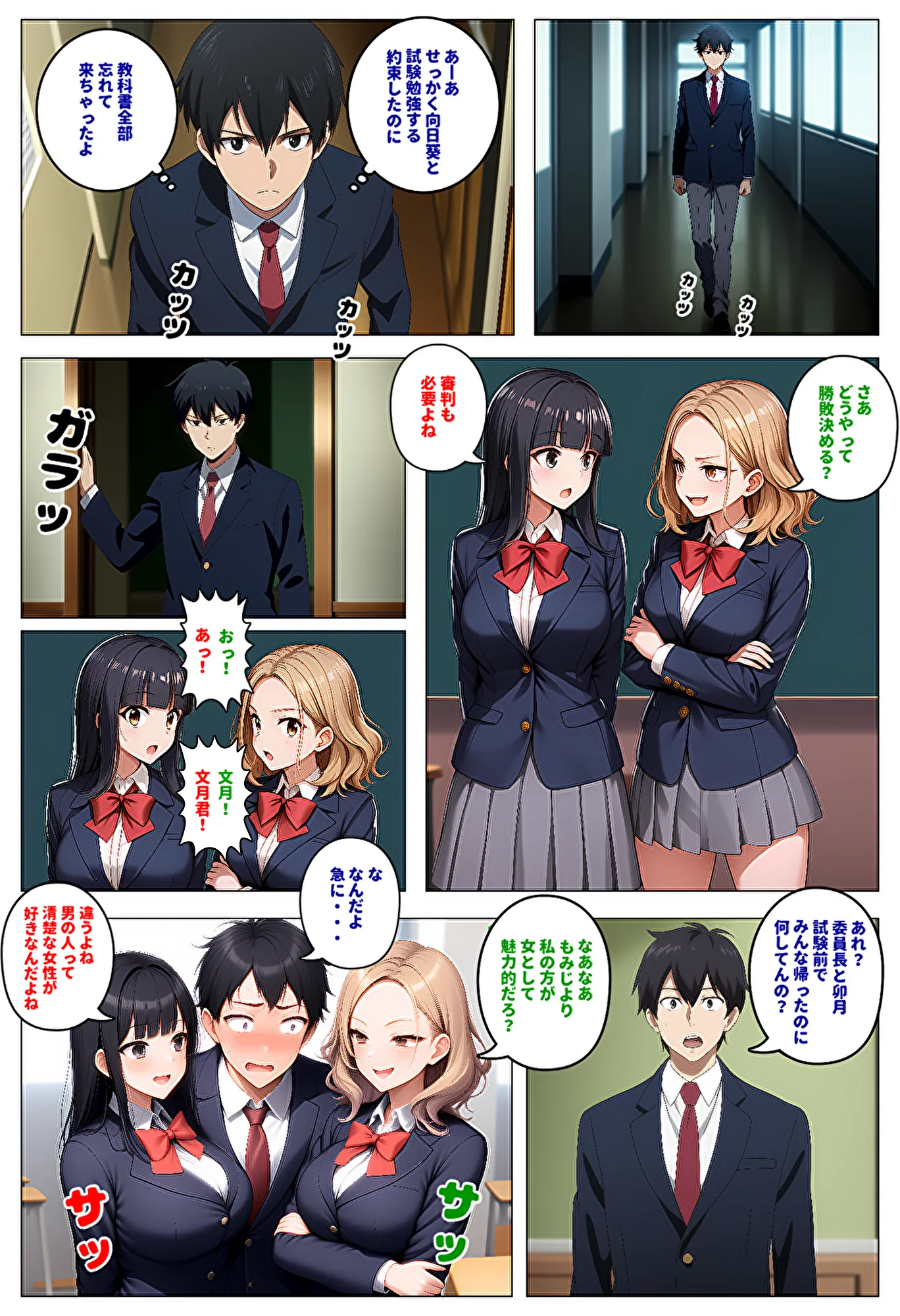 委員長とギャルがセックス勝負を始めたんだが俺が審判をする事になった話 - 23ページ