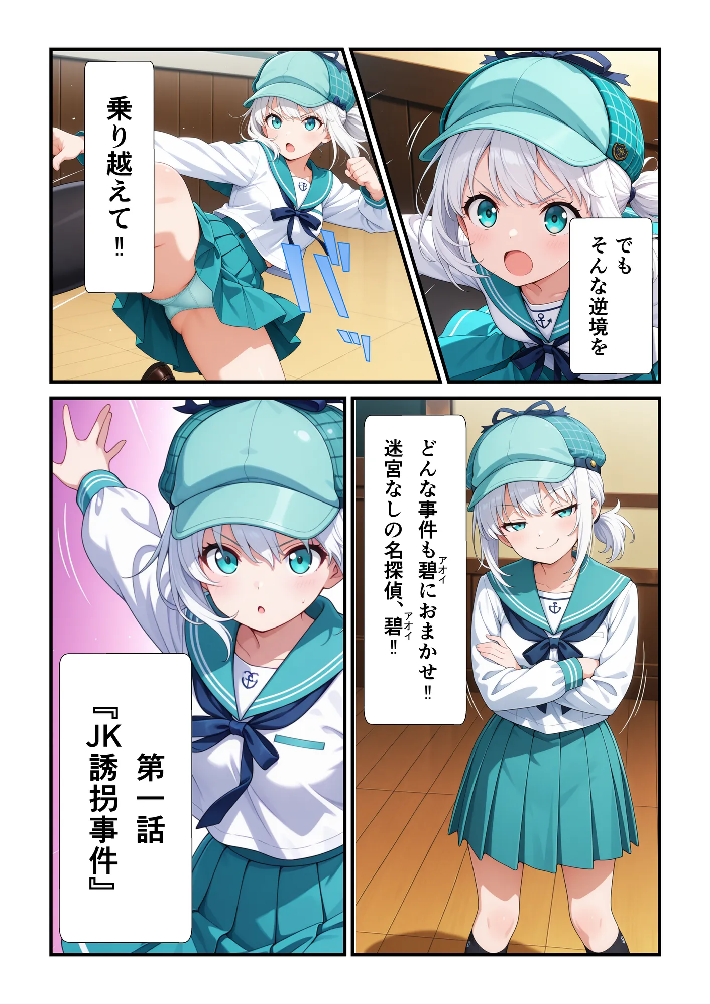 JK探偵碧（あおい）のクロロホルム誘拐事件簿 - 3ページ