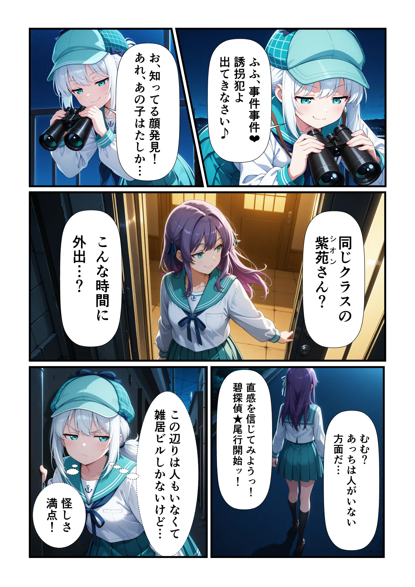 JK探偵碧（あおい）のクロロホルム誘拐事件簿 - 5ページ