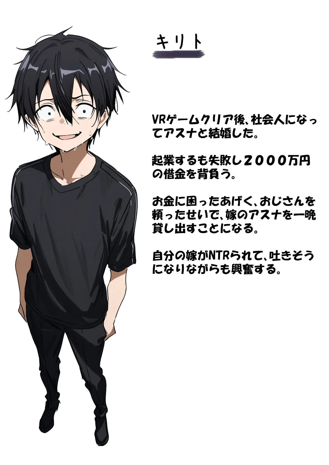 寝取られ堕ちるヒロイン SA〇 アスナ5 -借金で嫁を貸出す話3- - 3ページ