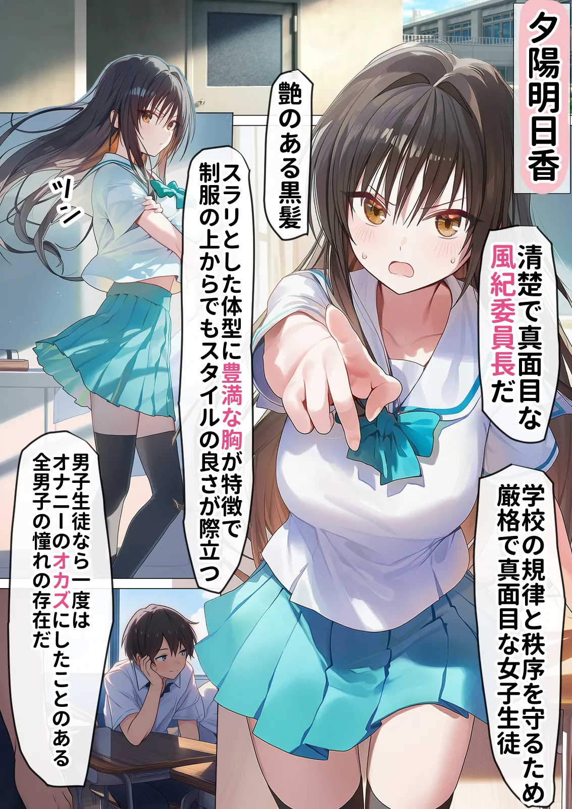 催淫ノート 男子達がオカズにしている風紀委員長を寝取ってみた - 2ページ