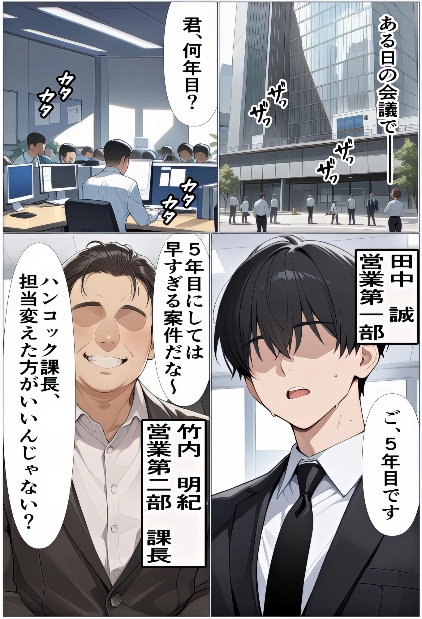 もしもハン〇ックが上司だったら〜自信がない部下と寝取らせ社外残業〜 - 1ページ