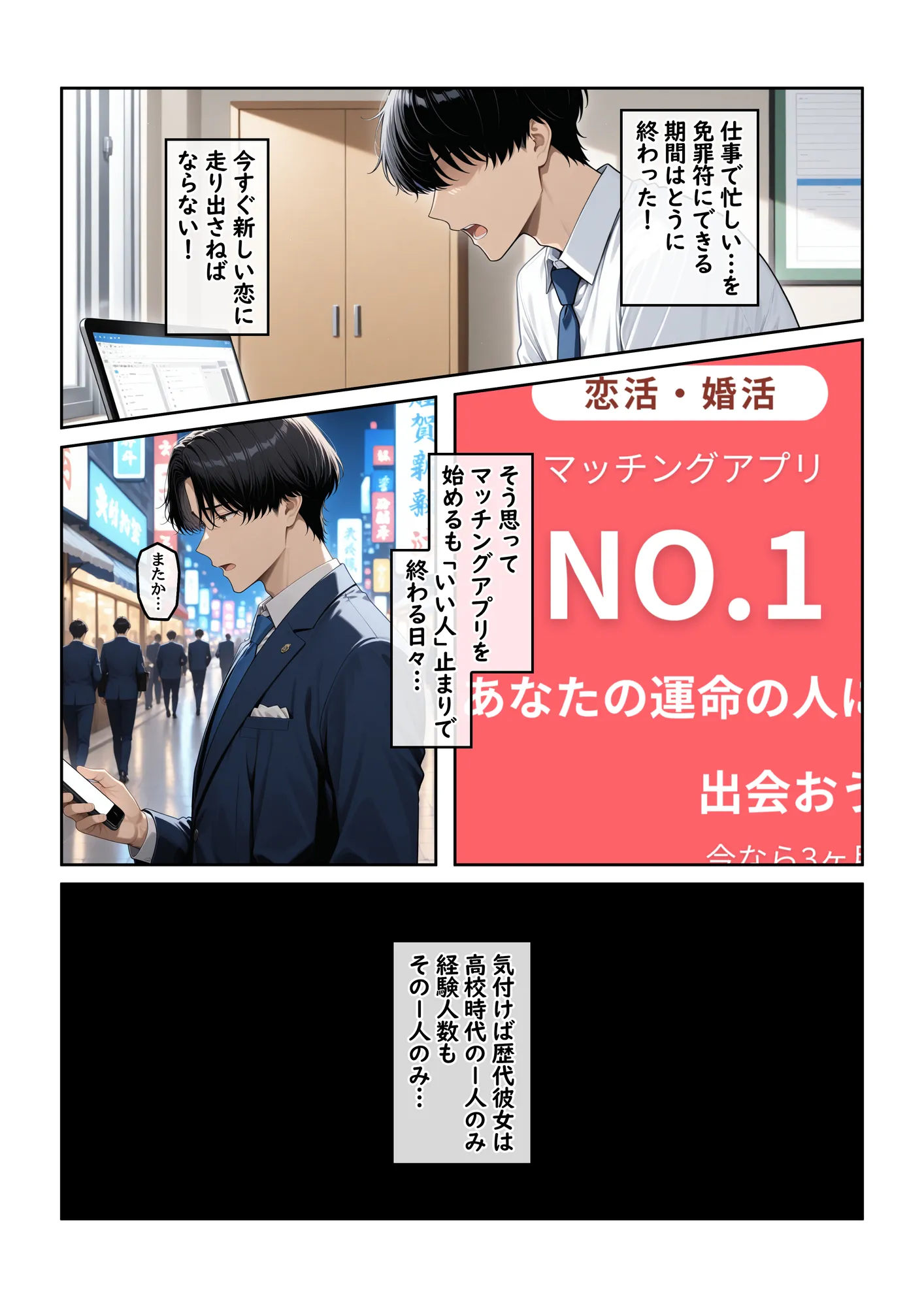 指名したソープ嬢がまさかの女上司だった件1 - 2ページ