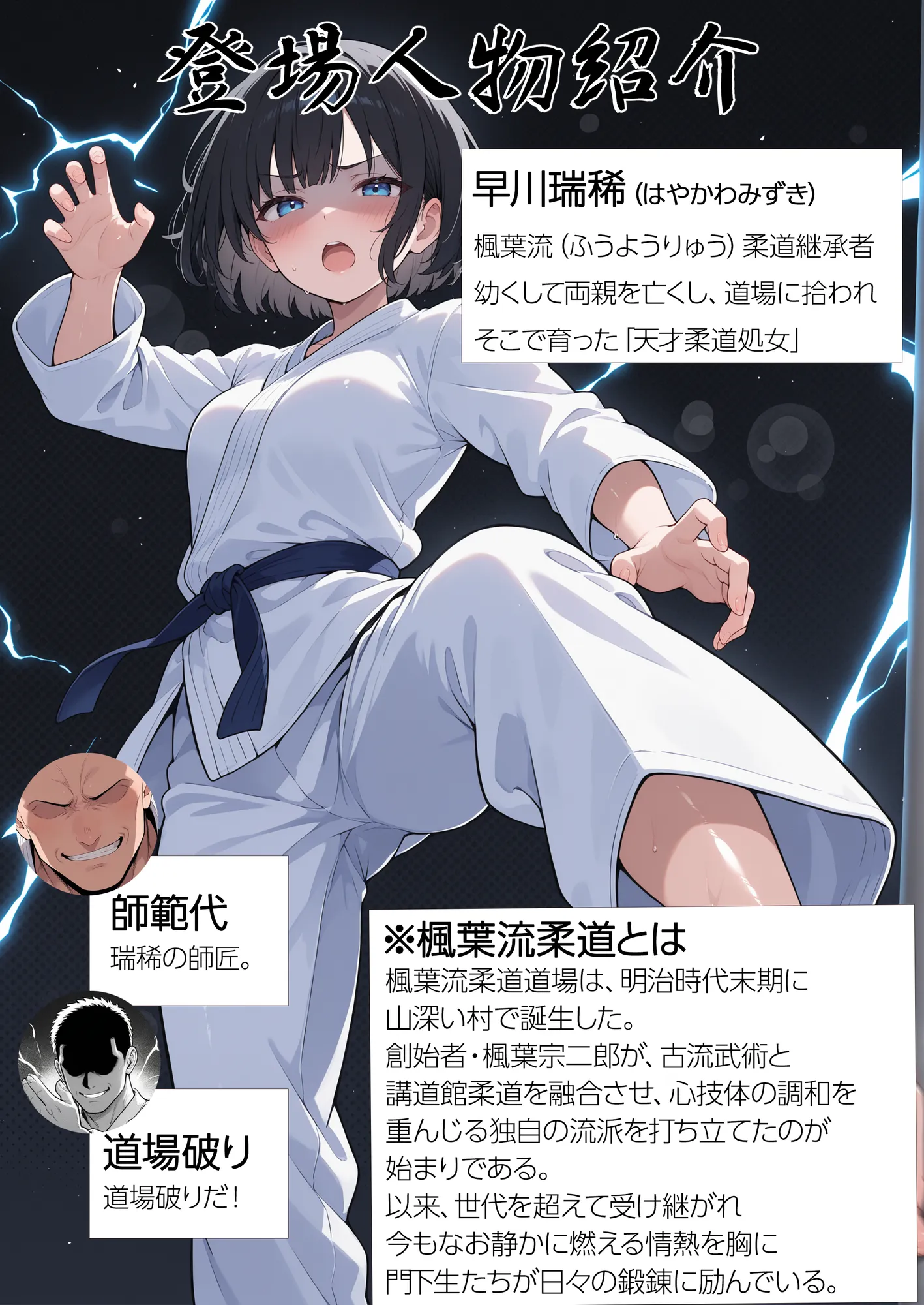 負けたら即中出しセックス 愛する道場を守るために道場破りに挑む天才柔道少女の話 - 1ページ