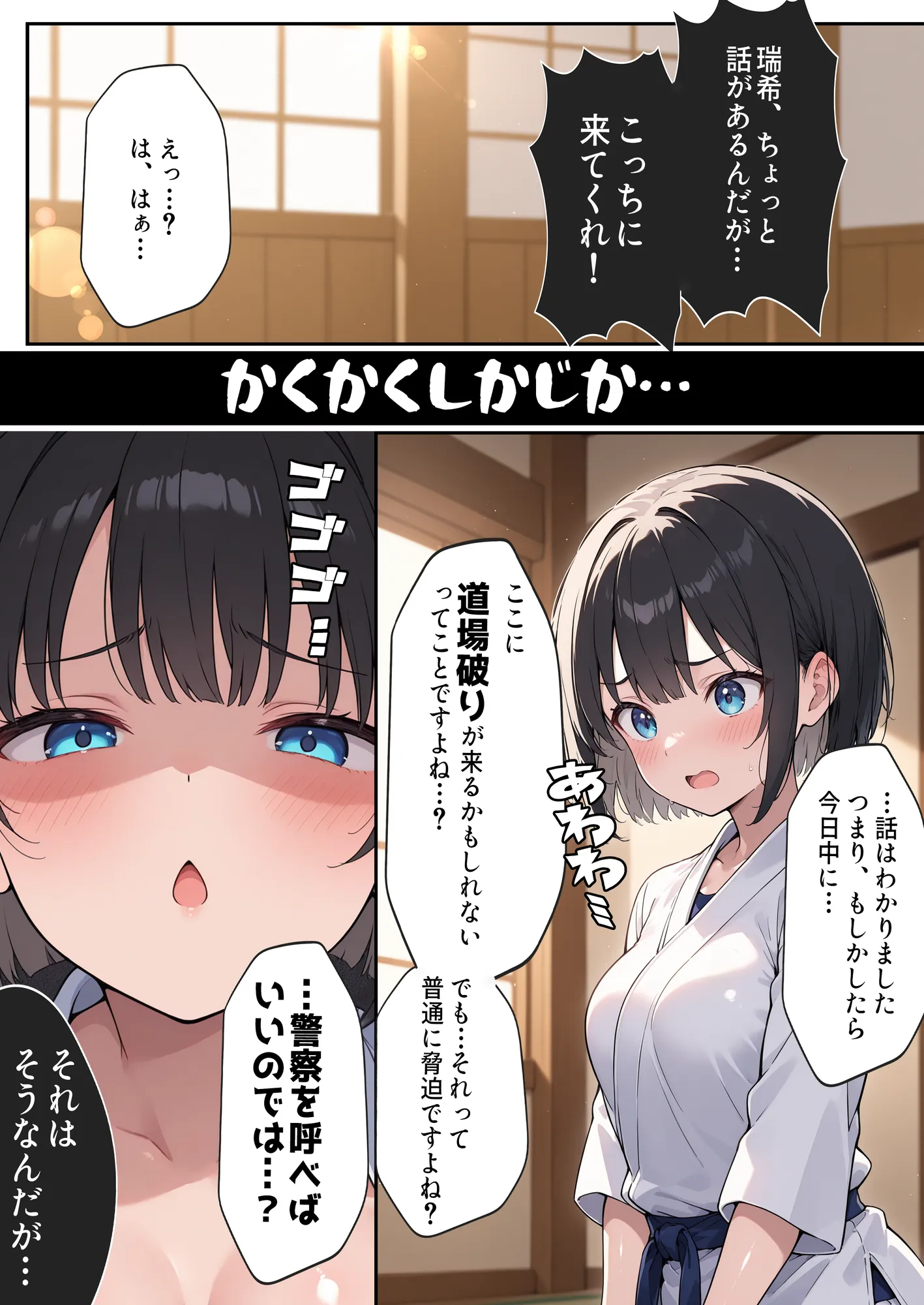 負けたら即中出しセックス 愛する道場を守るために道場破りに挑む天才柔道少女の話 - 2ページ