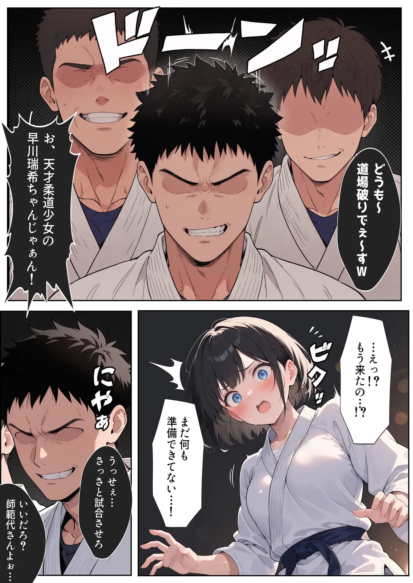 負けたら即中出しセックス 愛する道場を守るために道場破りに挑む天才柔道少女の話 - 5ページ