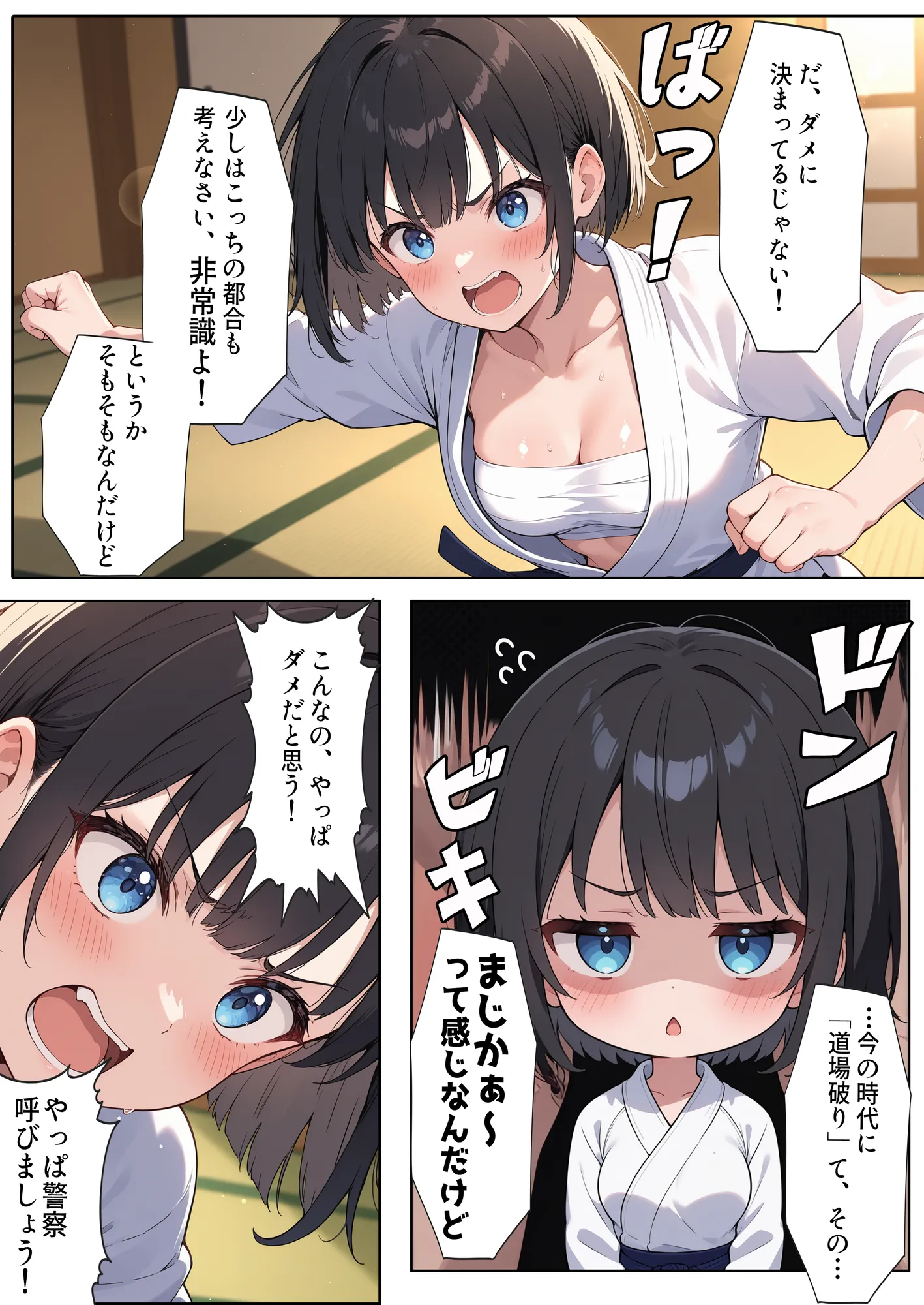 負けたら即中出しセックス 愛する道場を守るために道場破りに挑む天才柔道少女の話 - 6ページ