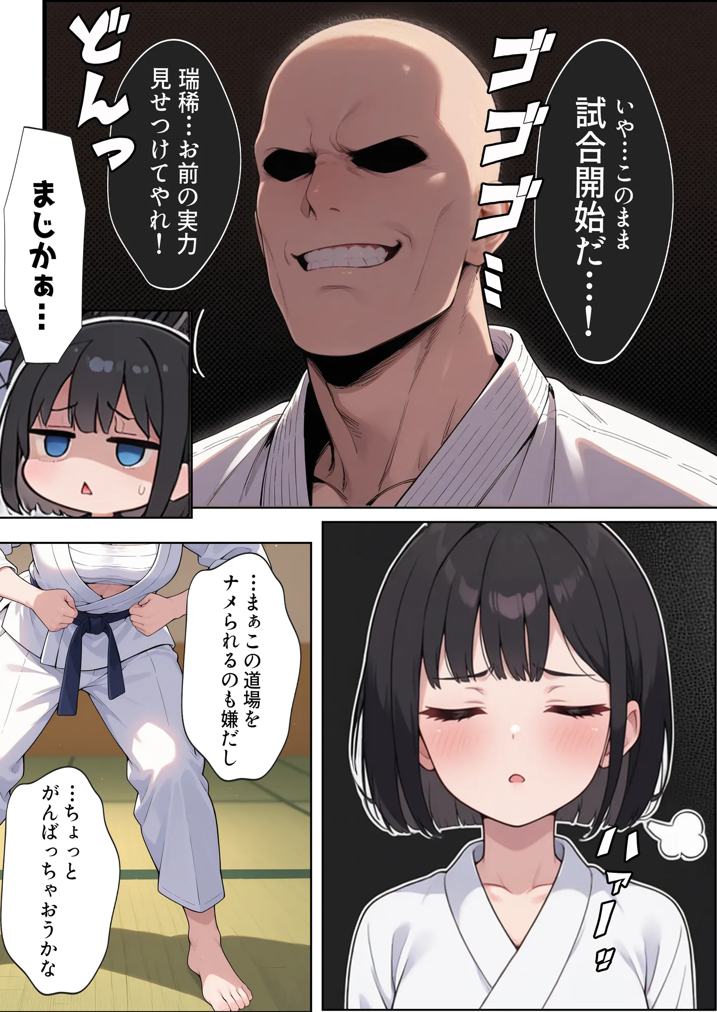 負けたら即中出しセックス 愛する道場を守るために道場破りに挑む天才柔道少女の話 - 7ページ