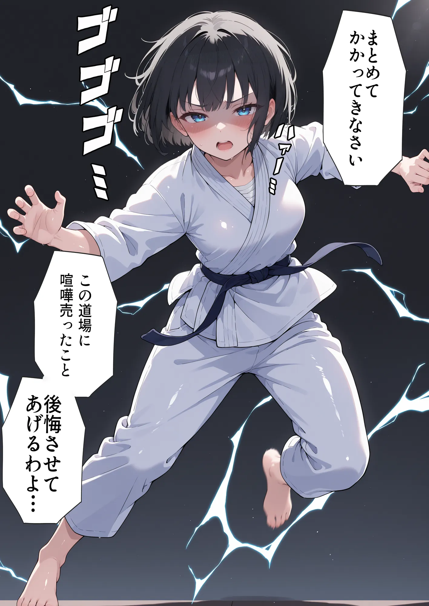 負けたら即中出しセックス 愛する道場を守るために道場破りに挑む天才柔道少女の話 - 8ページ