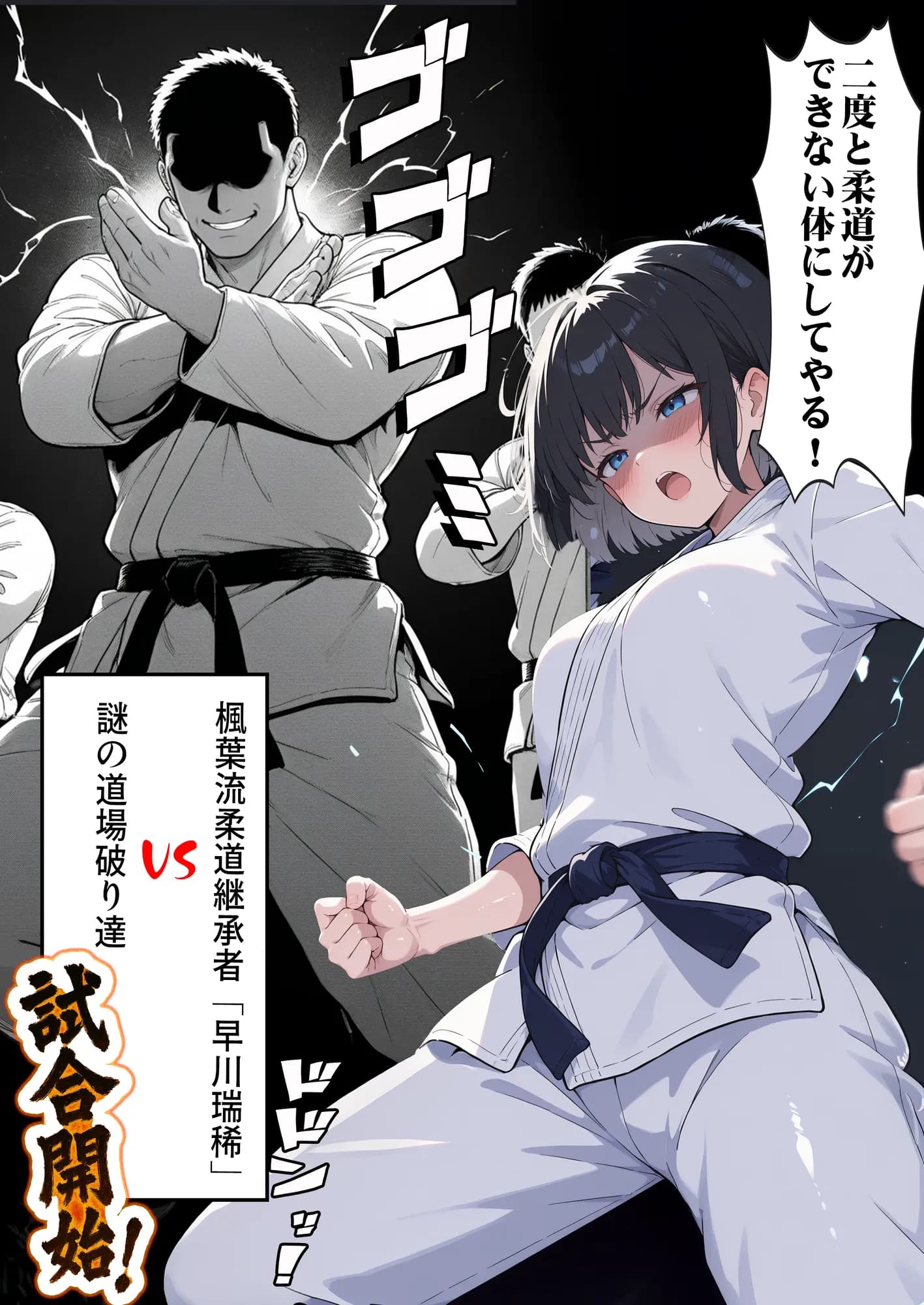 負けたら即中出しセックス 愛する道場を守るために道場破りに挑む天才柔道少女の話 - 9ページ